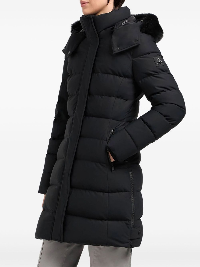 MOOSE KNUCKLES puffer fur-trimmed coat outlook