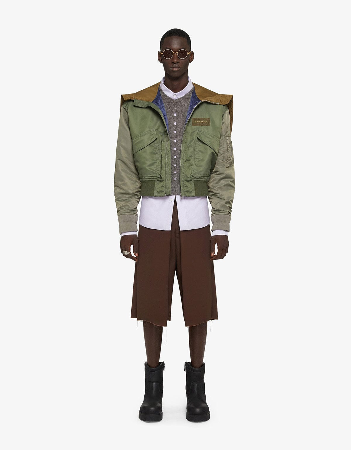 Givenchy Green Hooded Bomber Jacket - 6