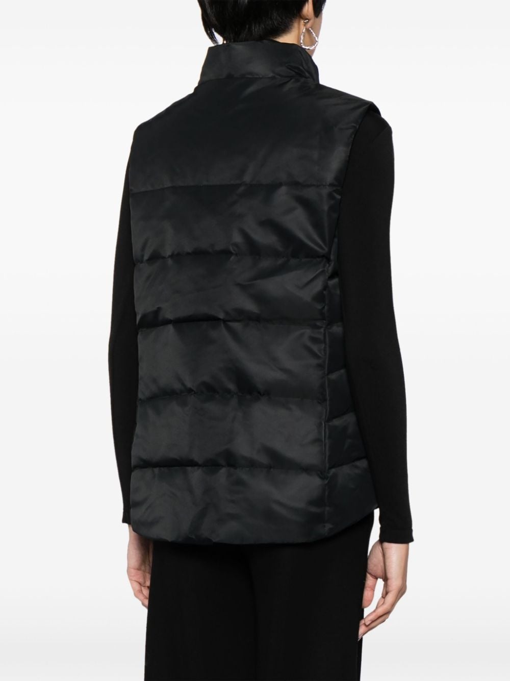 Freestyle logo-appliquÃ© padded gilet - 4