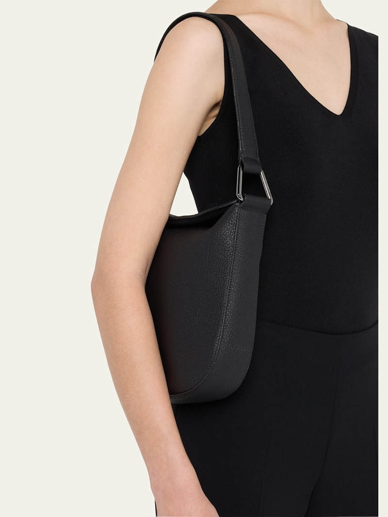 AKRIS Anna Little Leather Hobo Bag outlook