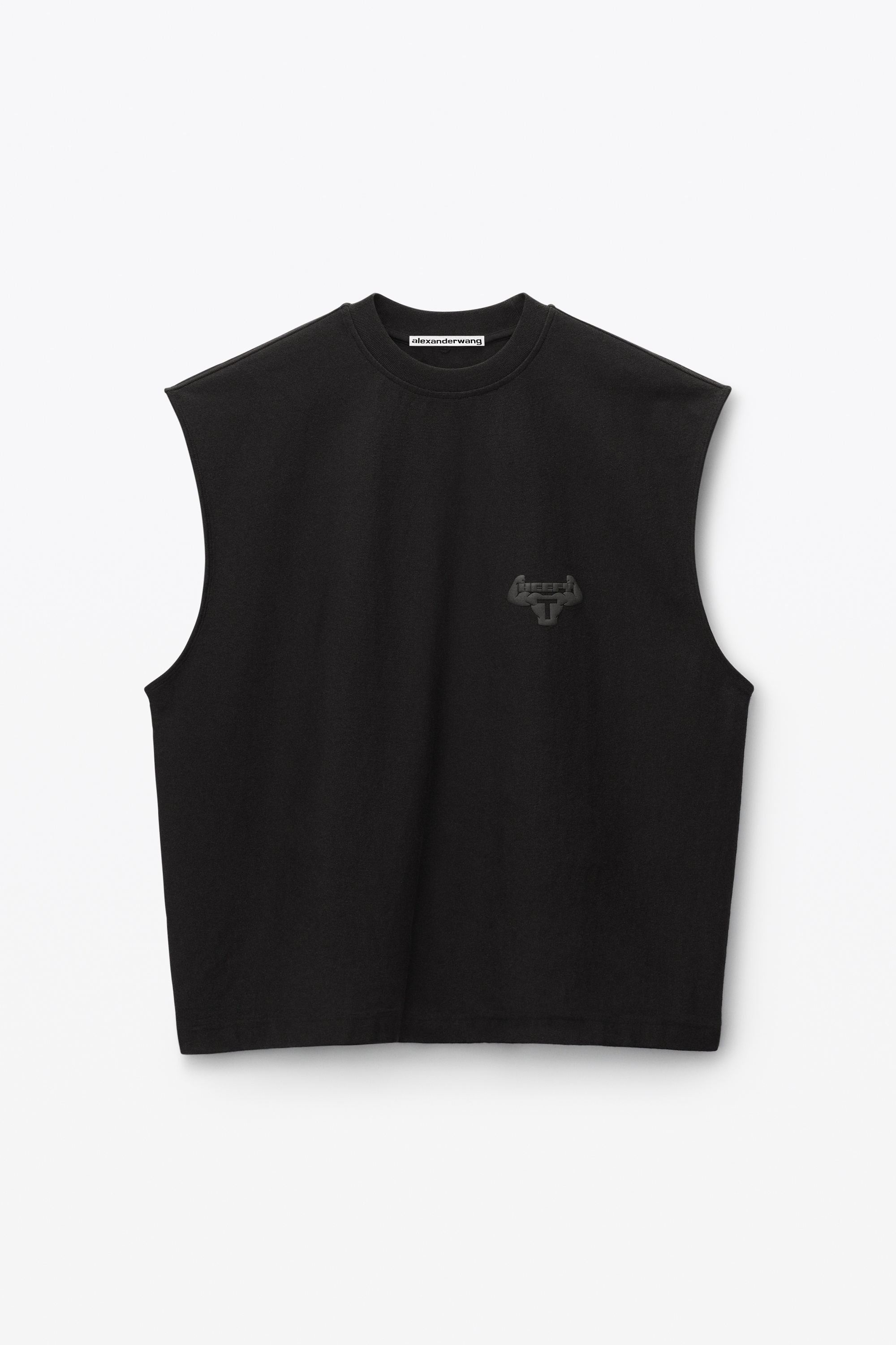 【ALEXANDER WANG】 Beefy Muscle Tank S Alexander Wang Beefy Graphic Muscle Tank In Japanese Jersey