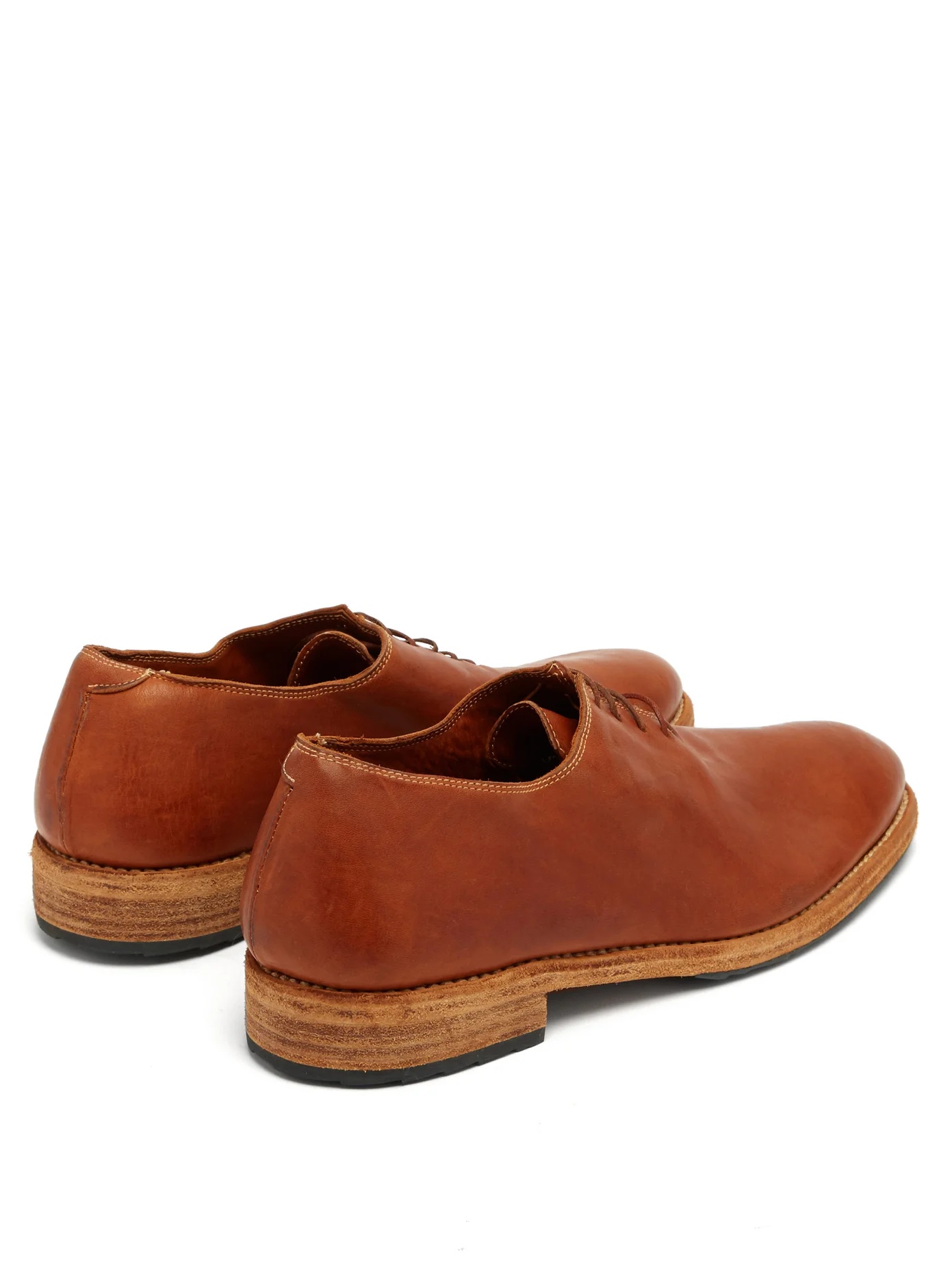 Full-grain leather oxford shoes - 3