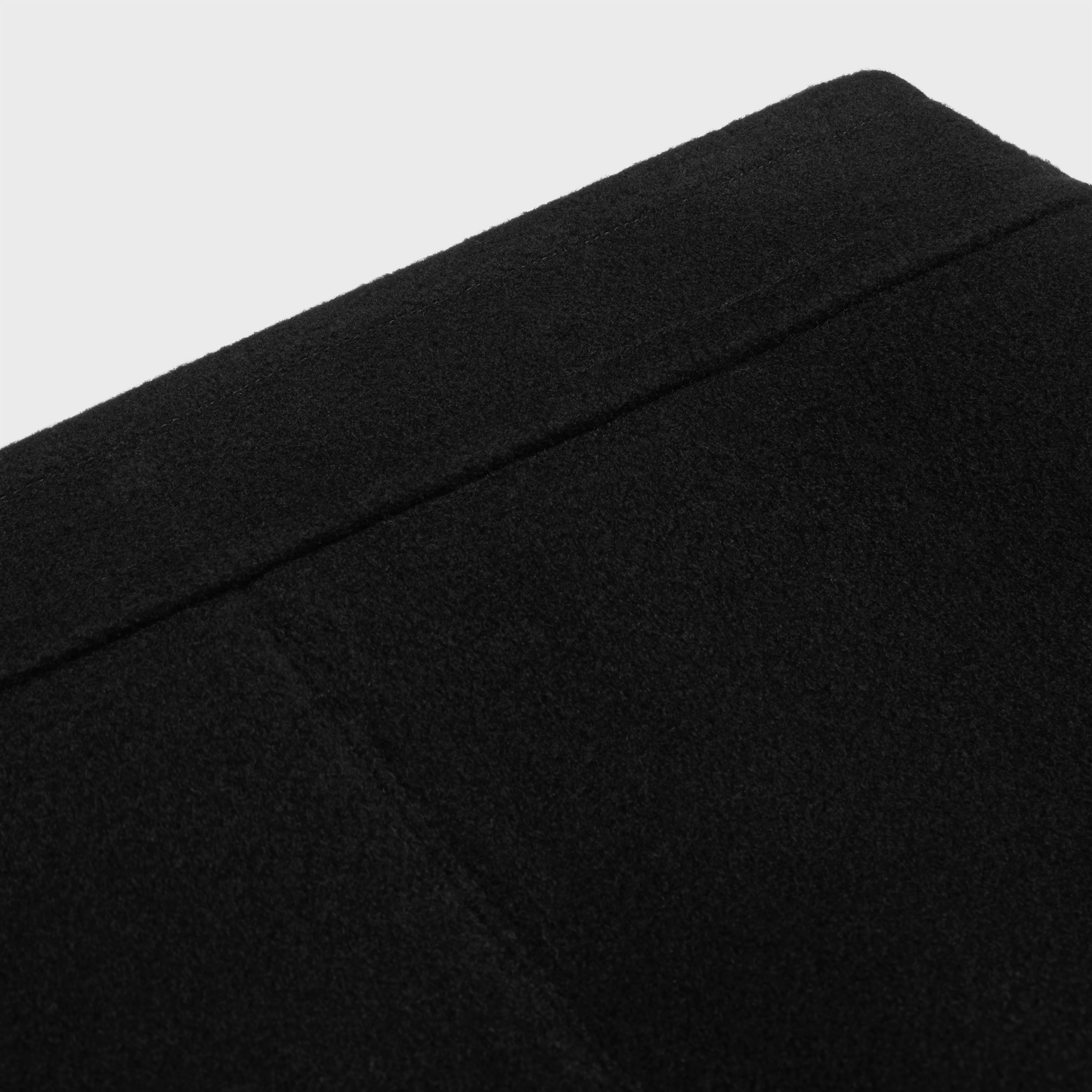 trapeze mini skirt in cashmere cloth - 3