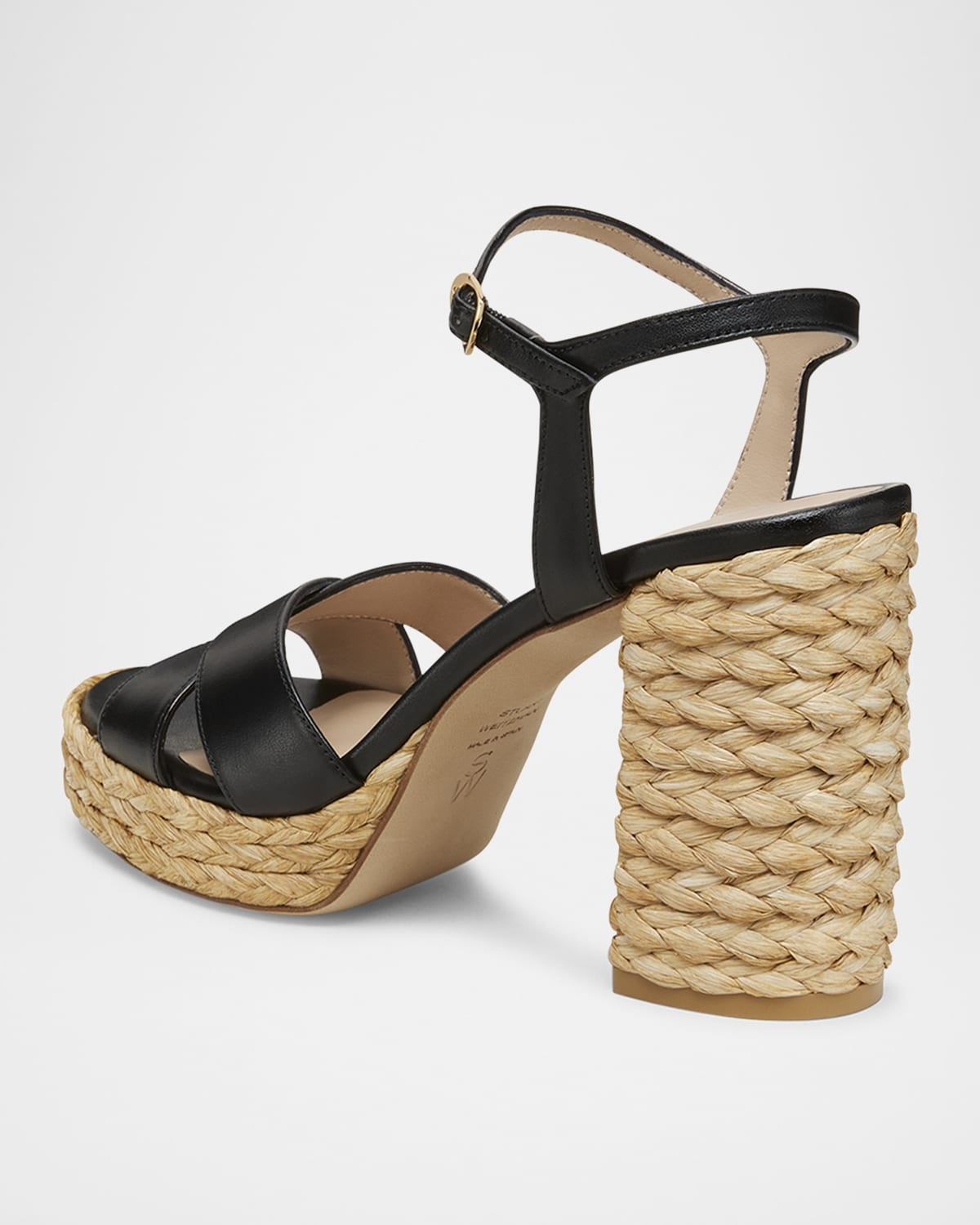 Dayna Leather Crisscross Platform Sandals - 4