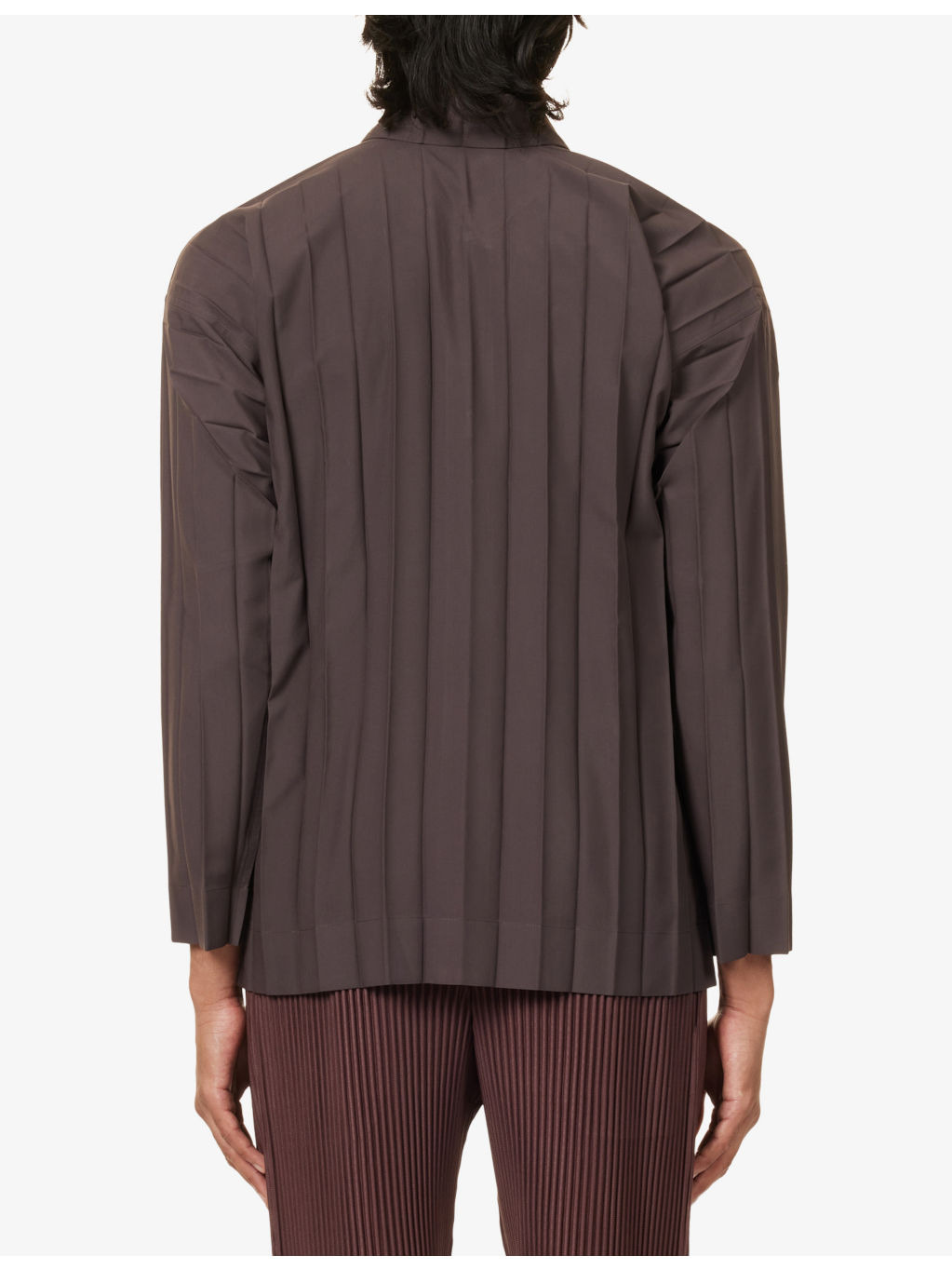 Edge Long-Sleeves Knitted Shirt - 4
