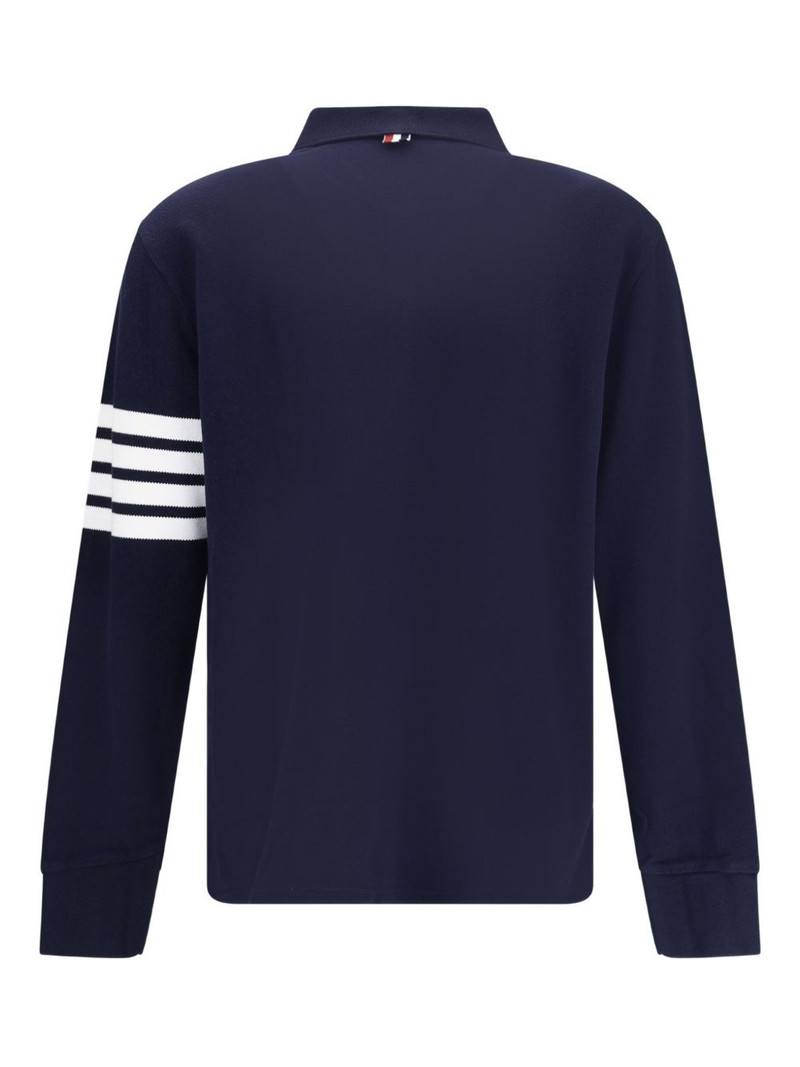 Thom Browne 4-Bar long-sleeve polo shirt outlook