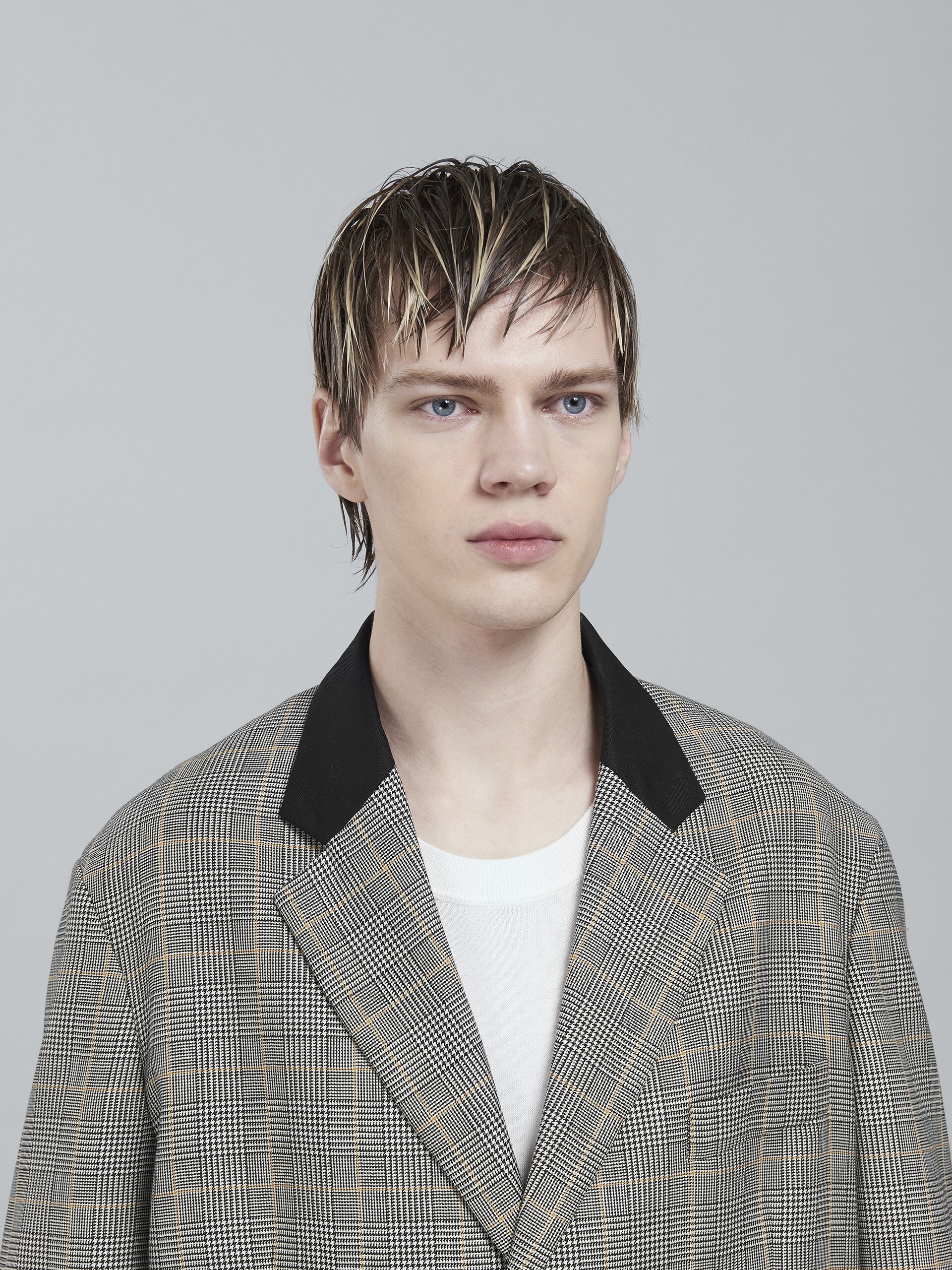 PRINCE OF WALES WOOL COAT - 4