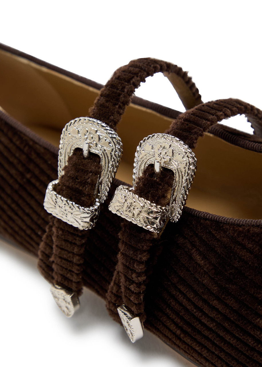 LE Monde Beryl Claudia Satin Ballet Flats - 4