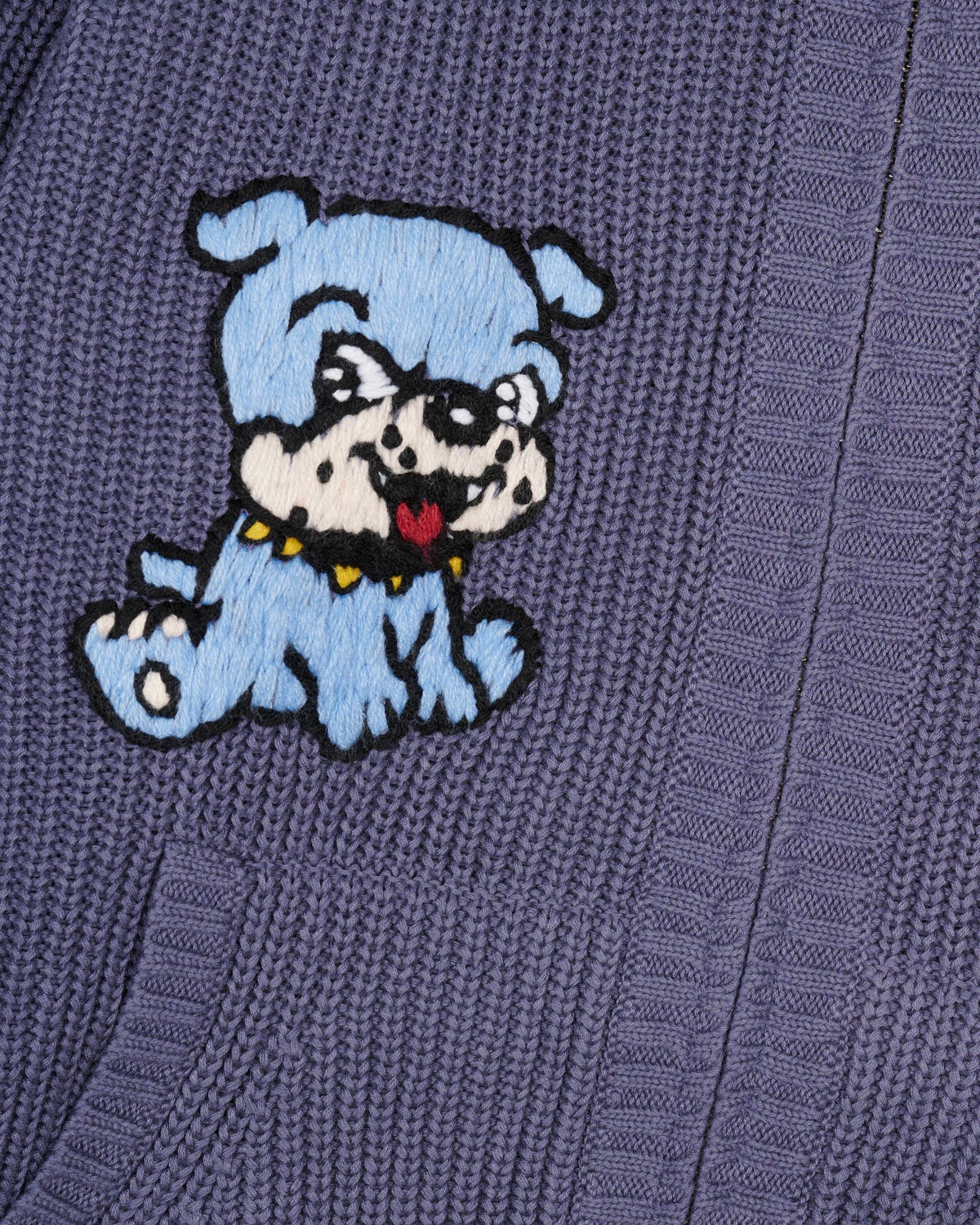Brain Dead x Hysteric Mini Crochet Zip Cardigan - Blue - 3