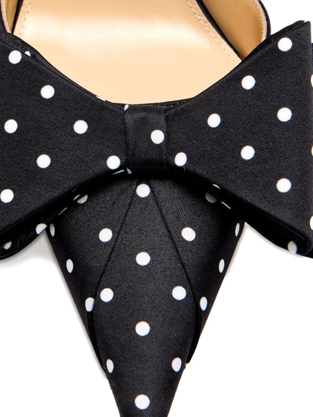 85mm polka-dot bow pumps - 3