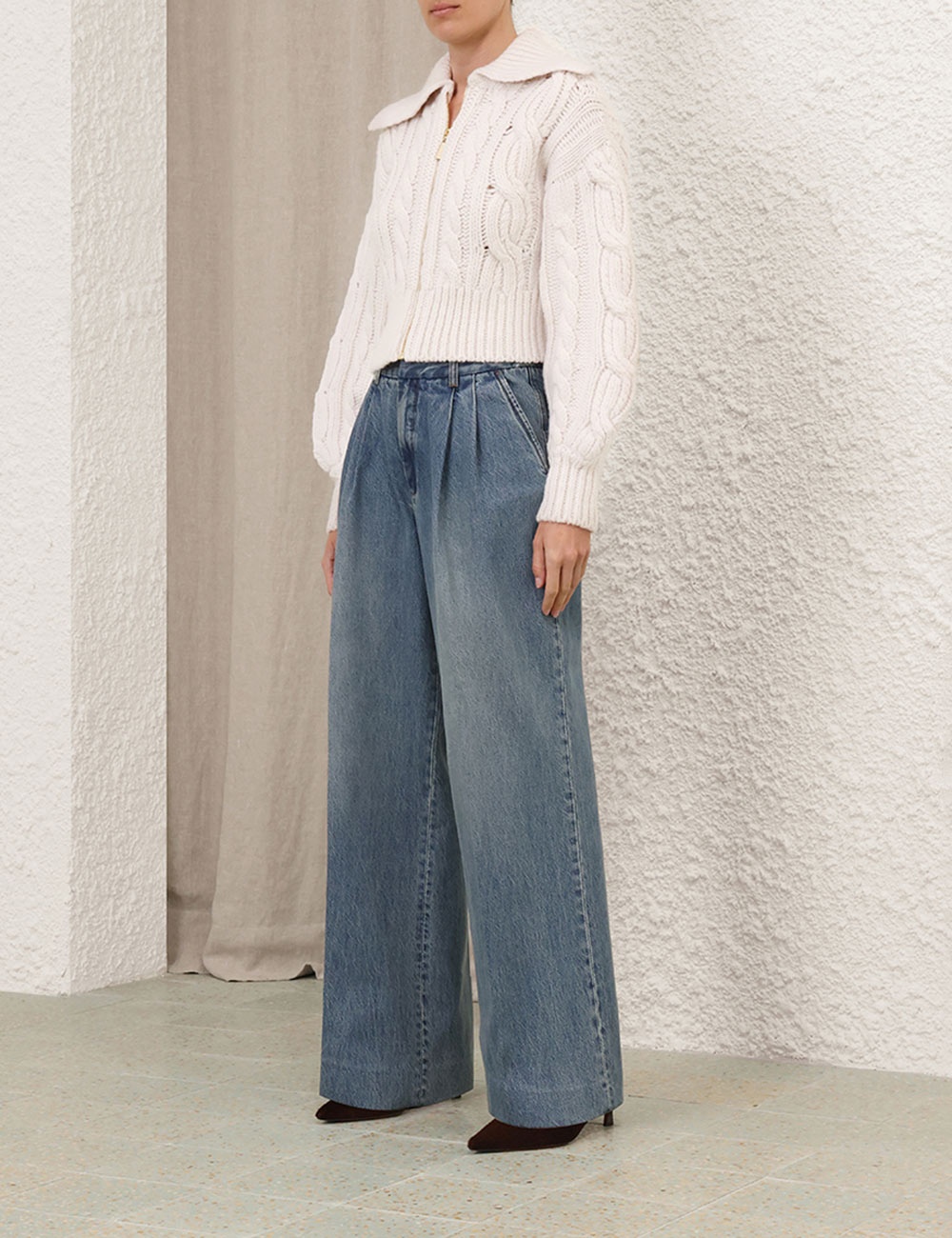 ILLUSTRATION CABLE CARDIGAN - 3