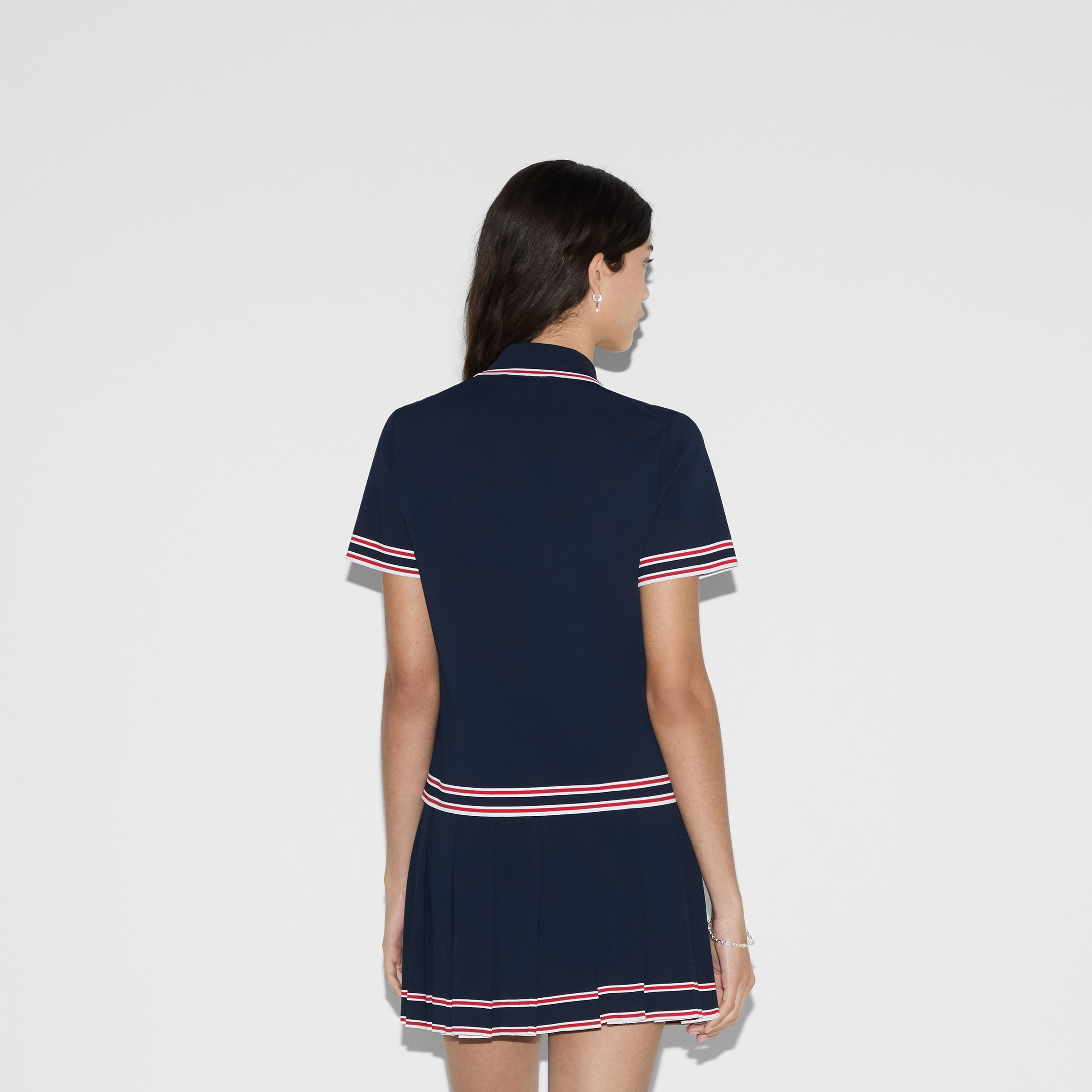 Stretch viscose polo top - 4