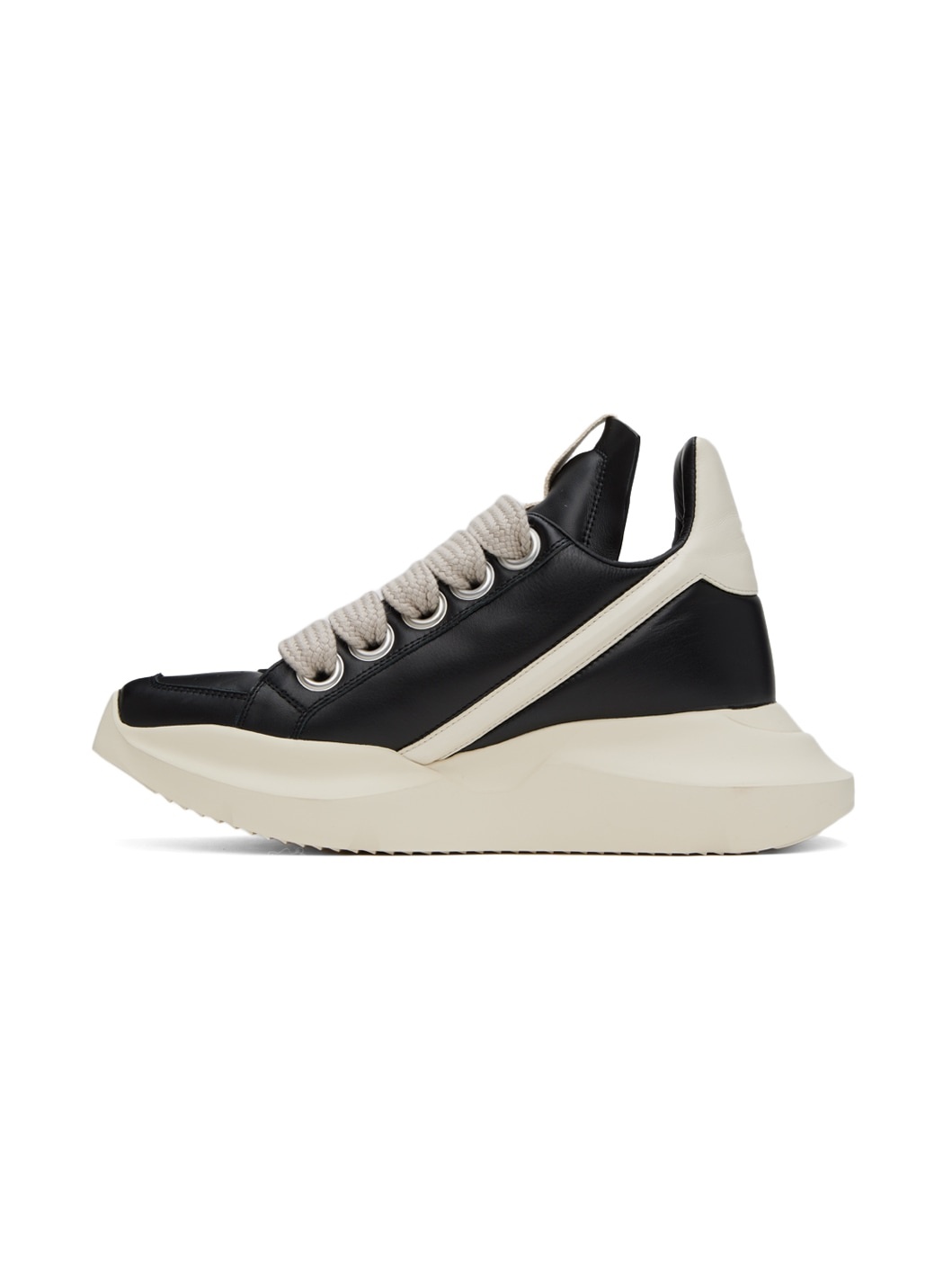 Black & Off-White Geth Sneakers - 3