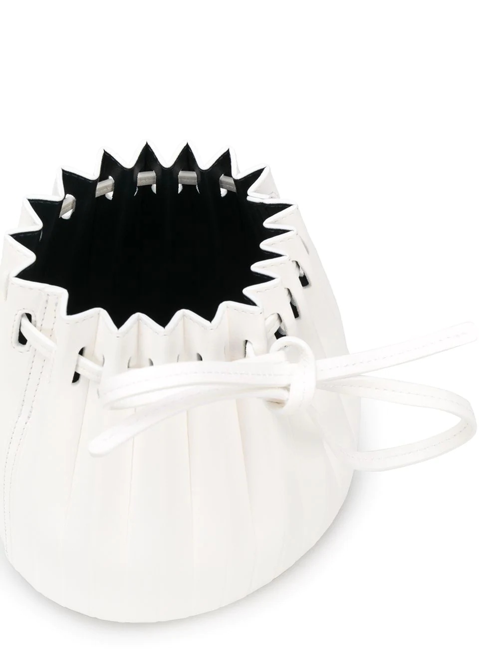 mini pleated bucket bag - 5