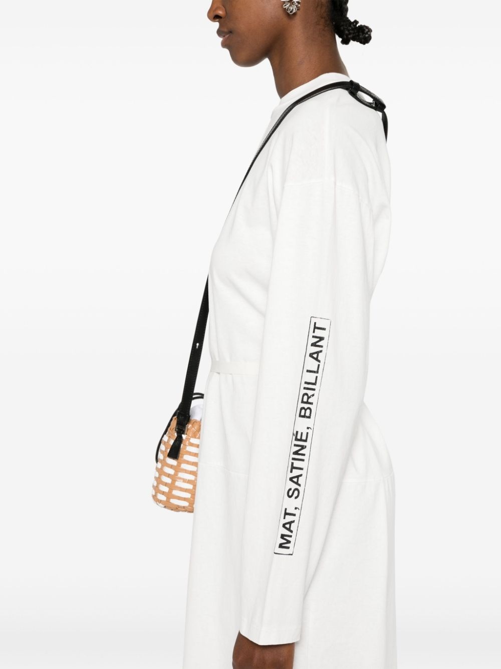 numbers-motif long T-shirt - 5