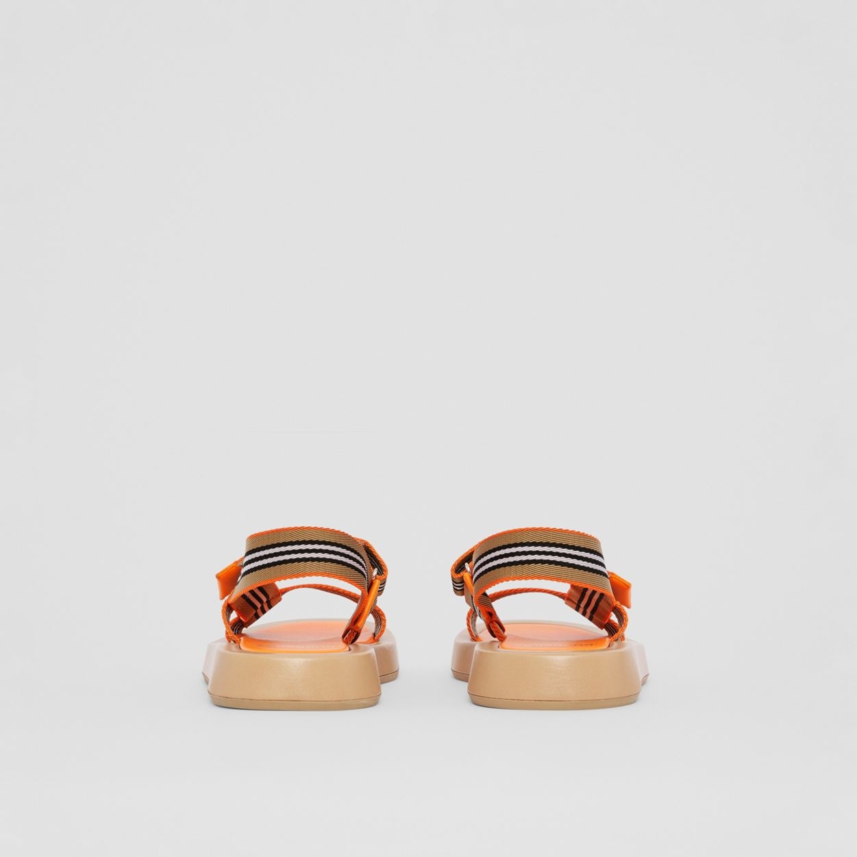 Icon Stripe Strap Lambskin Sandals - 6