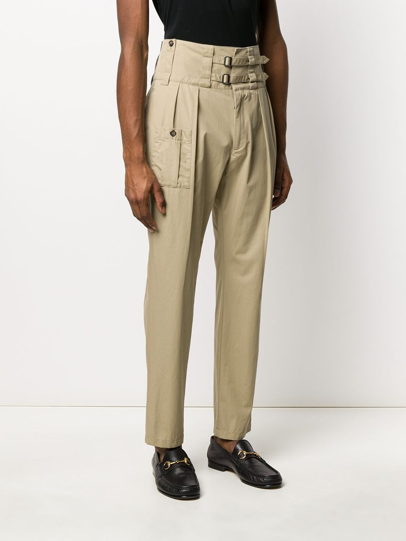 double buckle tailored bush pants 3