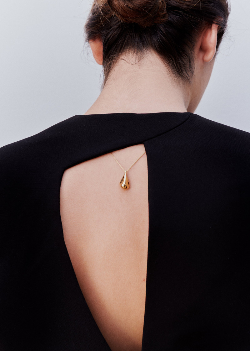 Otiumberg Fluid Pebble Necklace - Gold Vermeil 3