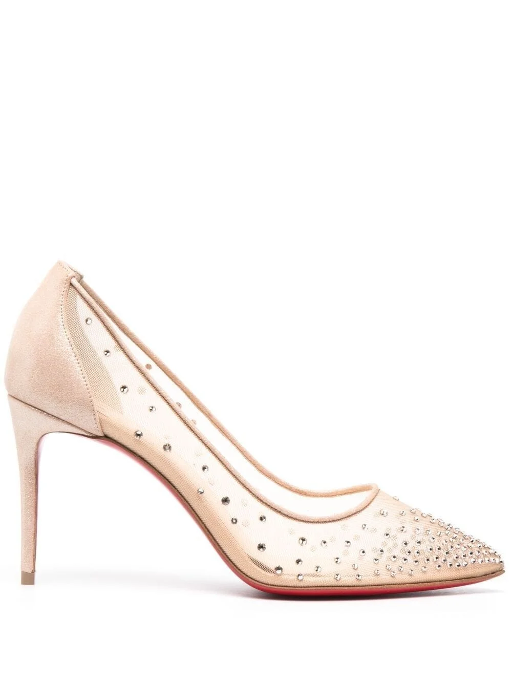 crystal-embellished high-heel pumps - 1