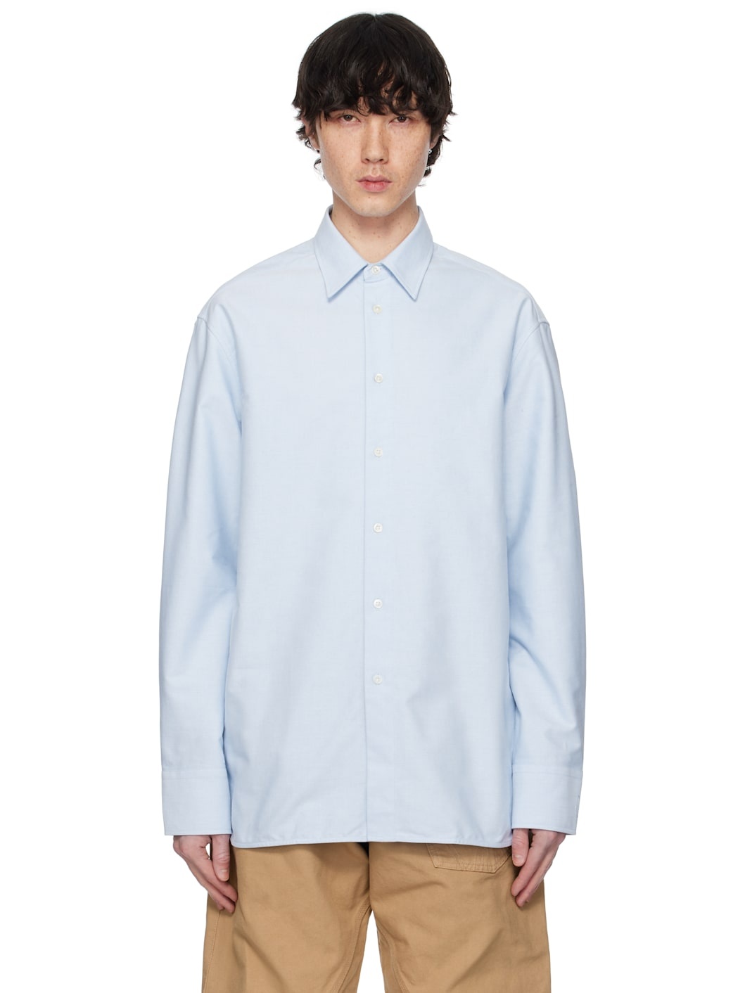 Blue Classic Fit Oxford Shirt - 1