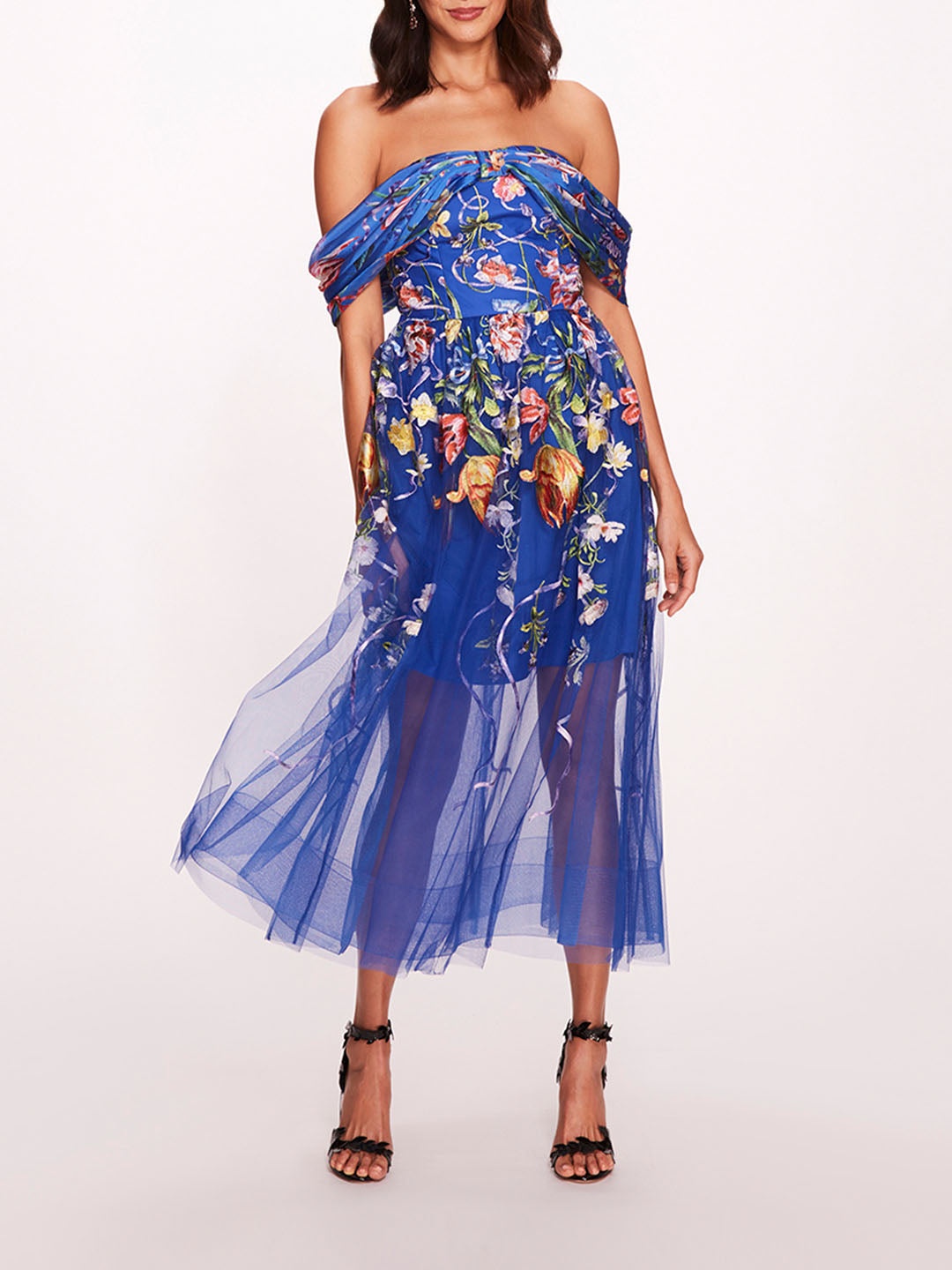 RIBBONS MIDI DRESS - 1