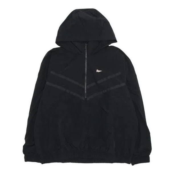 Nike Heritage Essentials Half-zip Overhead Woven Windbreaker Jacket 'Black' FD0903-010 - 1