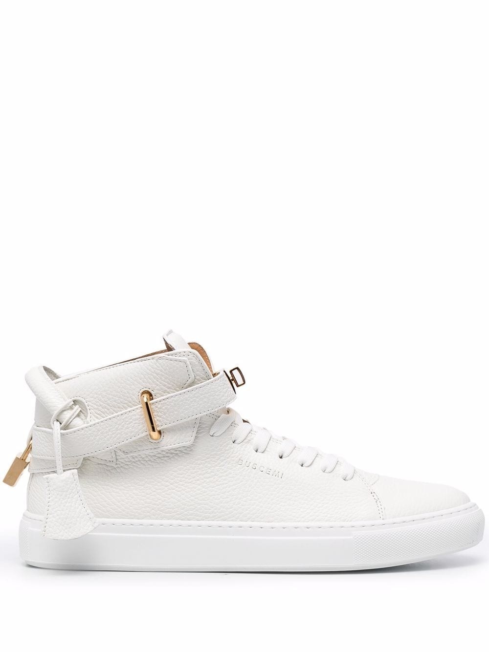 100mm high-top leather sneakers - 1