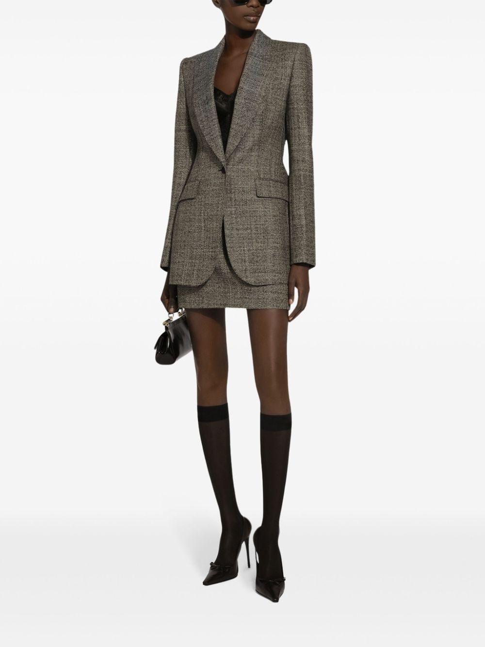 buttoned long-sleeve blazer - 2