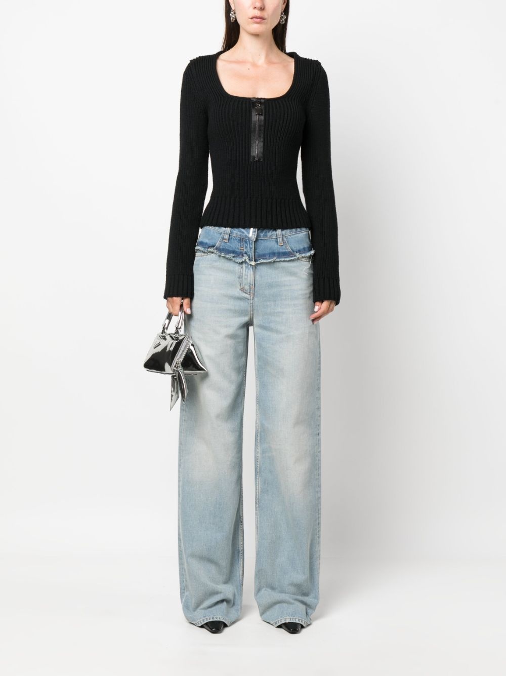 low-rise straight-leg jeans - 2
