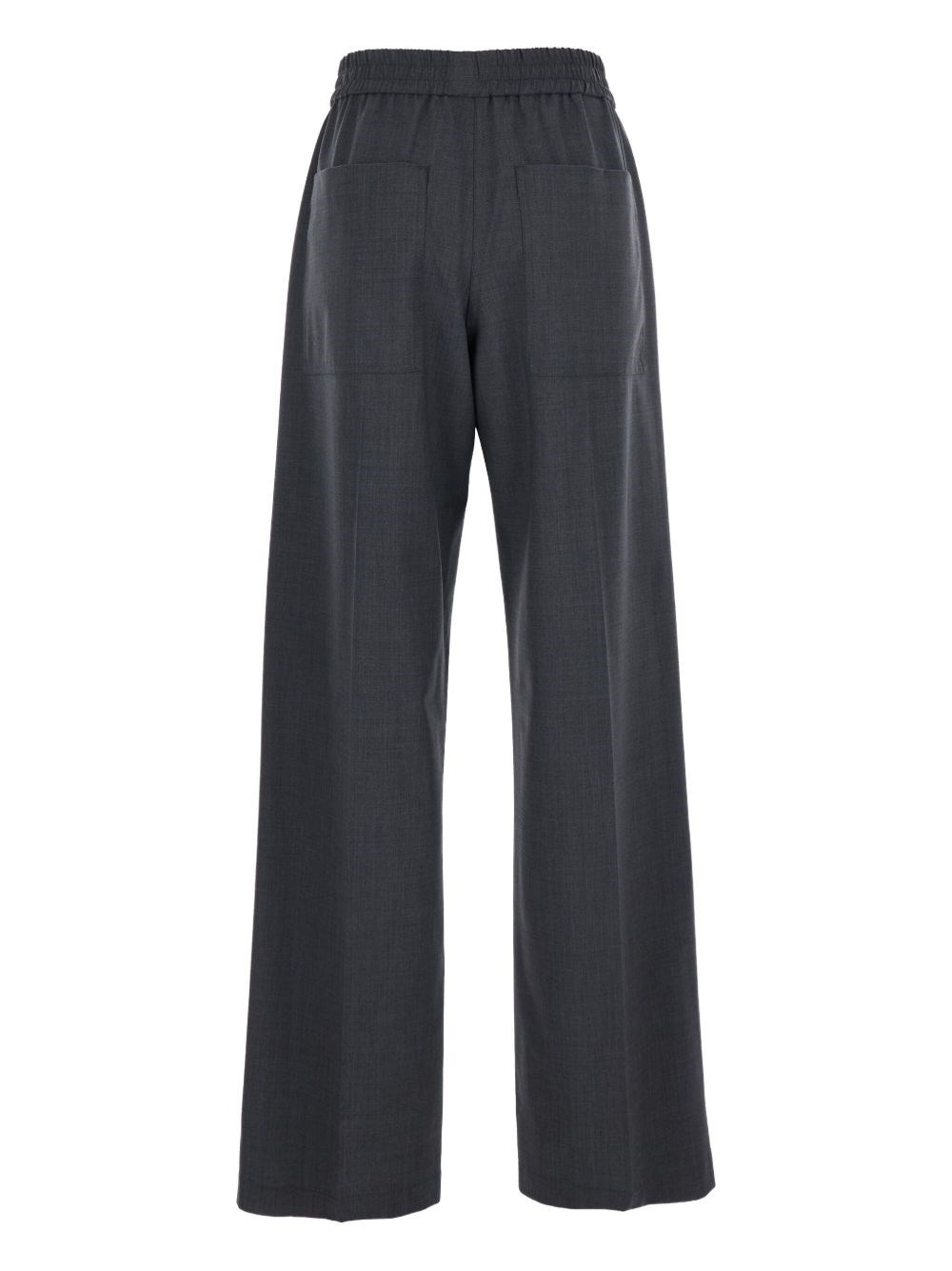Wool wide-leg trousers - 3