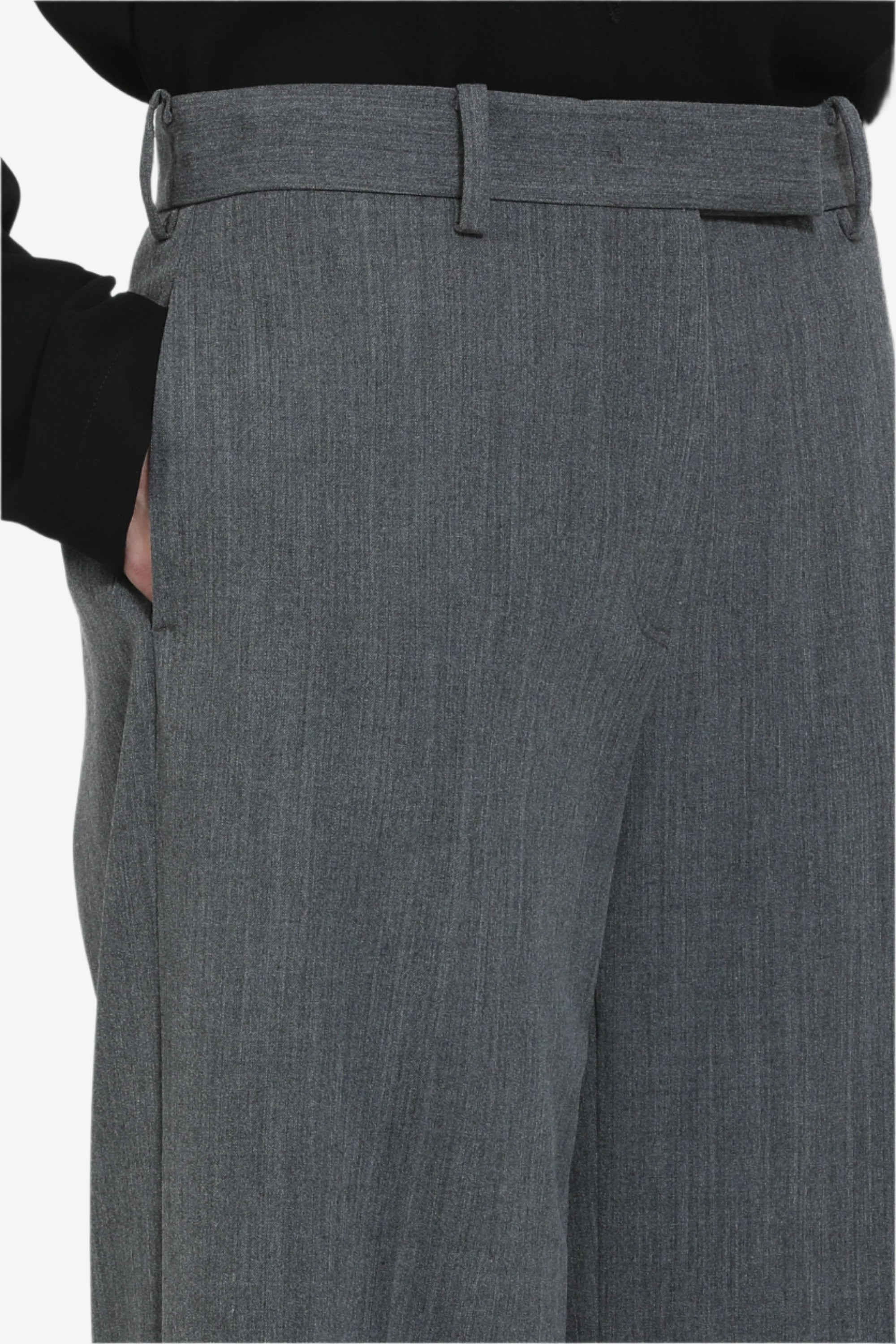 PALAZZO TROUSERS WITH BELT LOOPS - 5