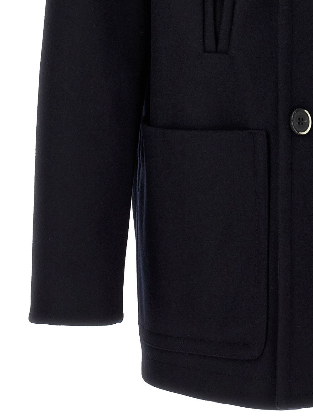 double-breasted peak-lapel coat - 4
