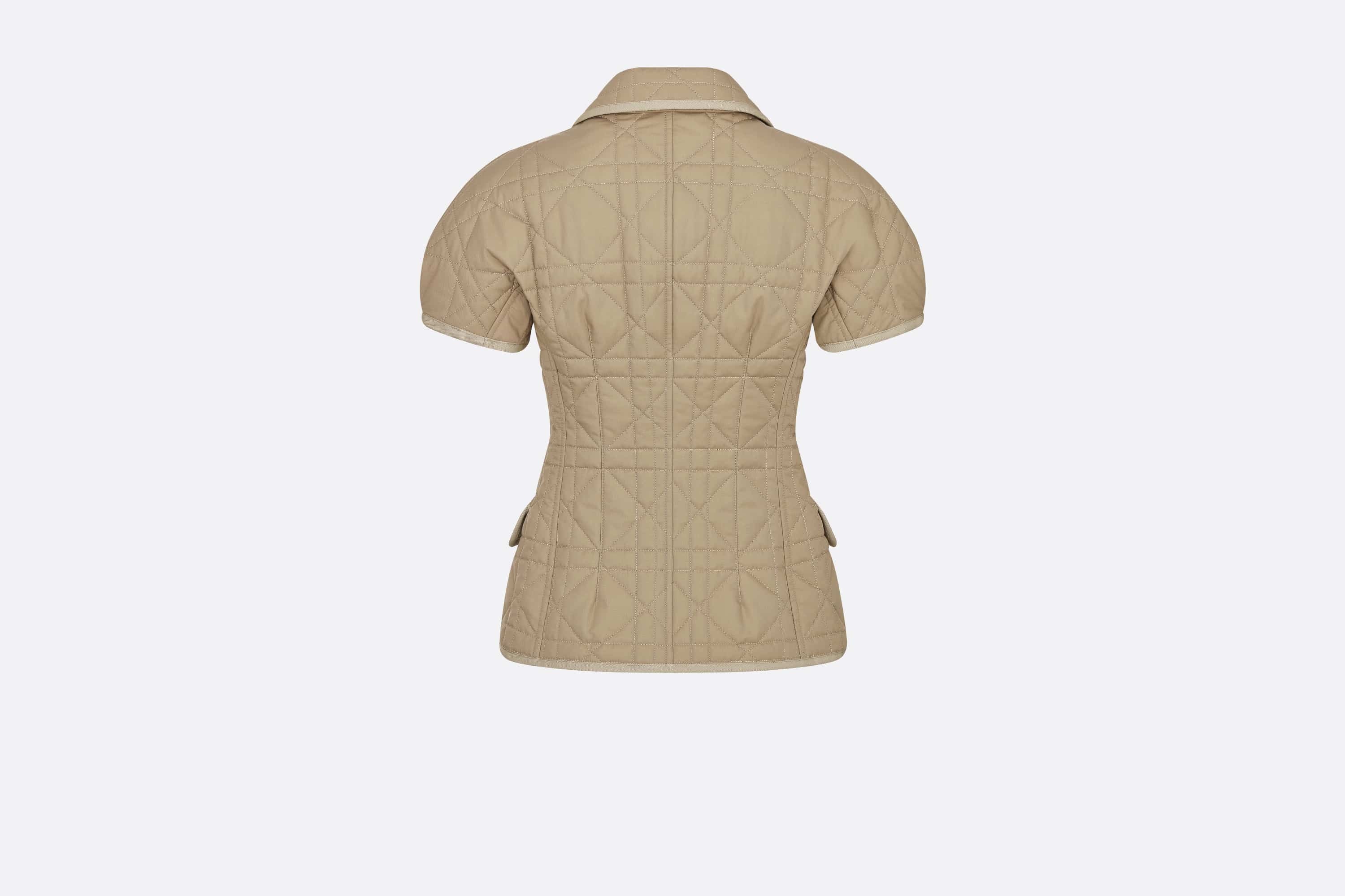 Dior Macrocannage Fitted Jacket with Puff Sleeves | REVERSIBLE