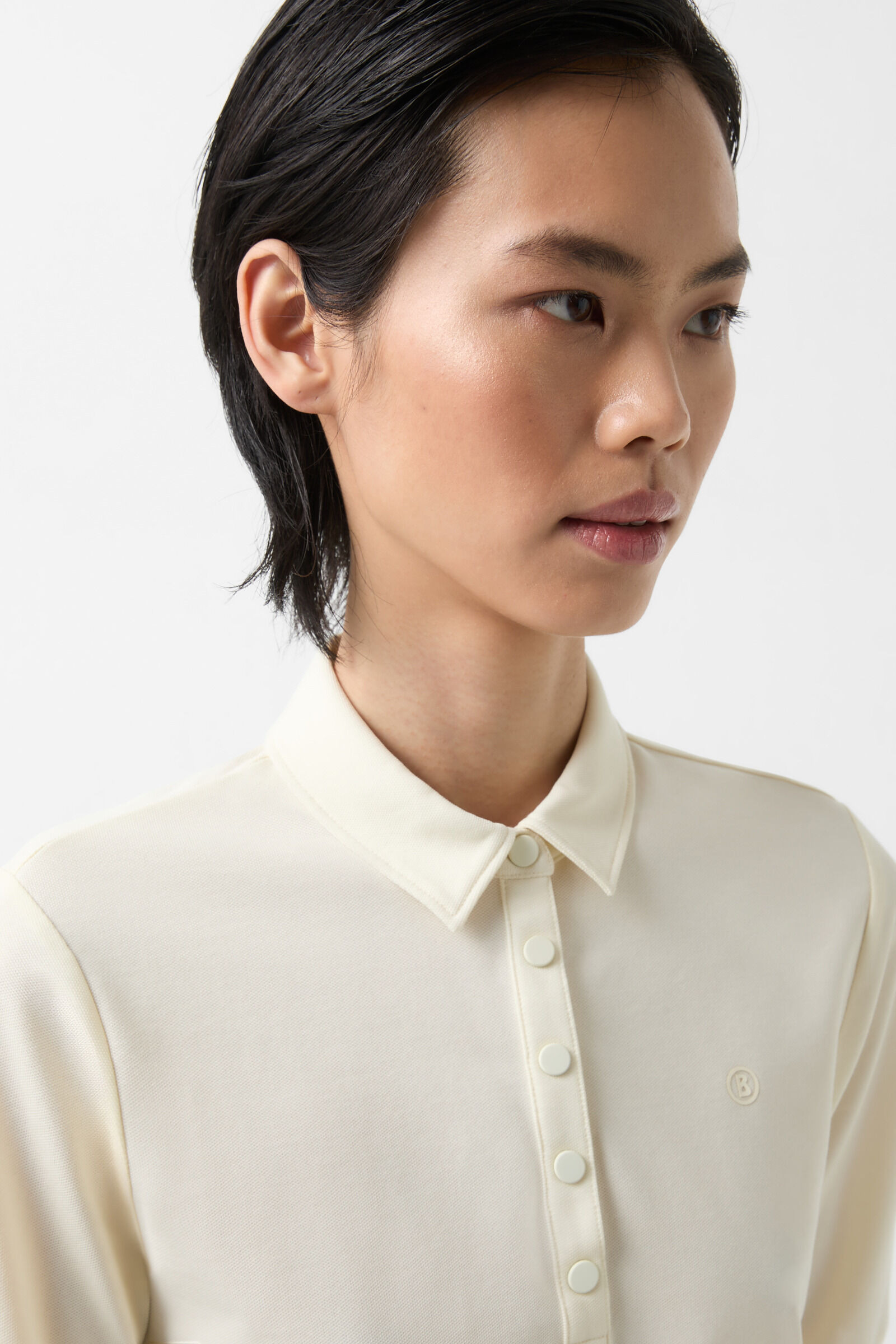 Tammy polo shirt in Vanilla - 5