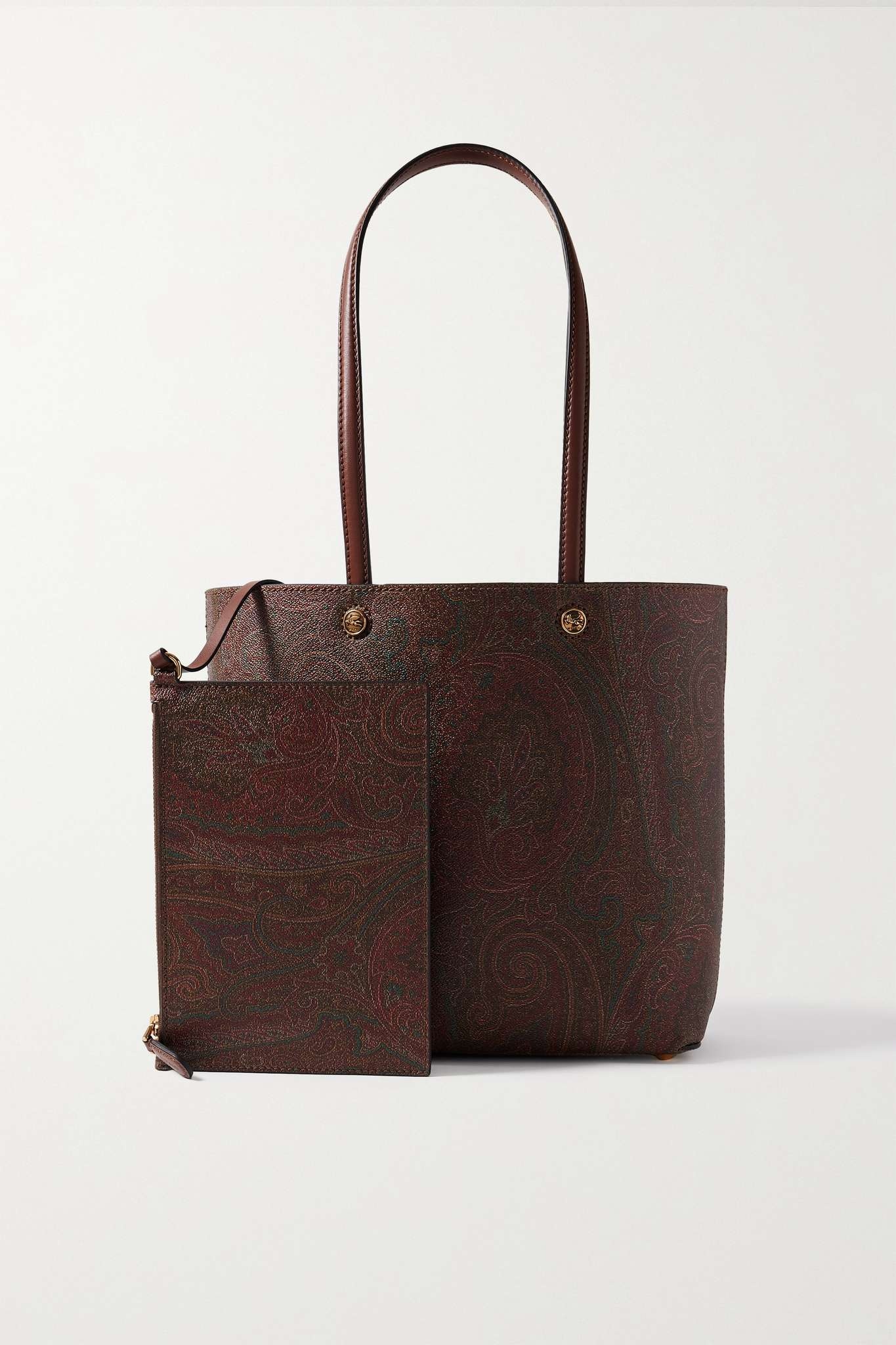 Paisley-print coated-canvas tote - 6