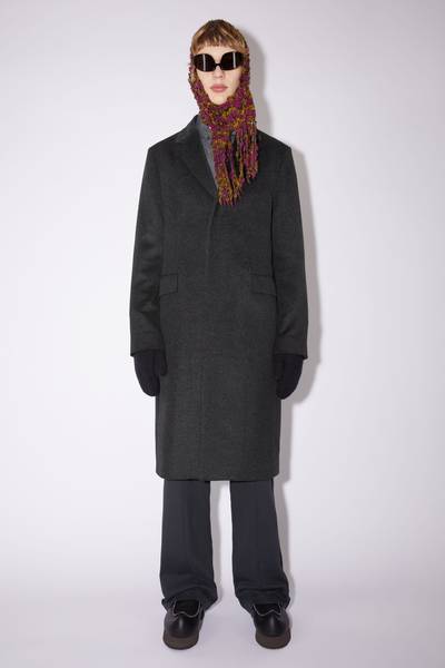 Acne Studios Wool single-breasted wool coat - Anthracite grey outlook