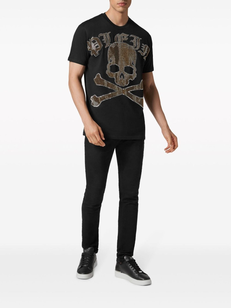 PHILIPP PLEIN Gothic Plein Strasss 면 티셔츠 outlook