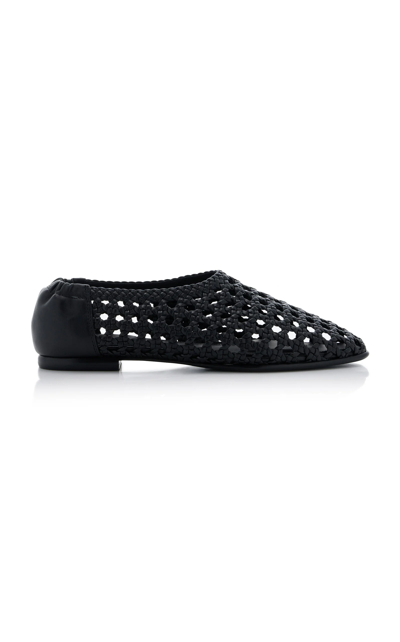 Eden Woven Leather Ballet Flats black - 1