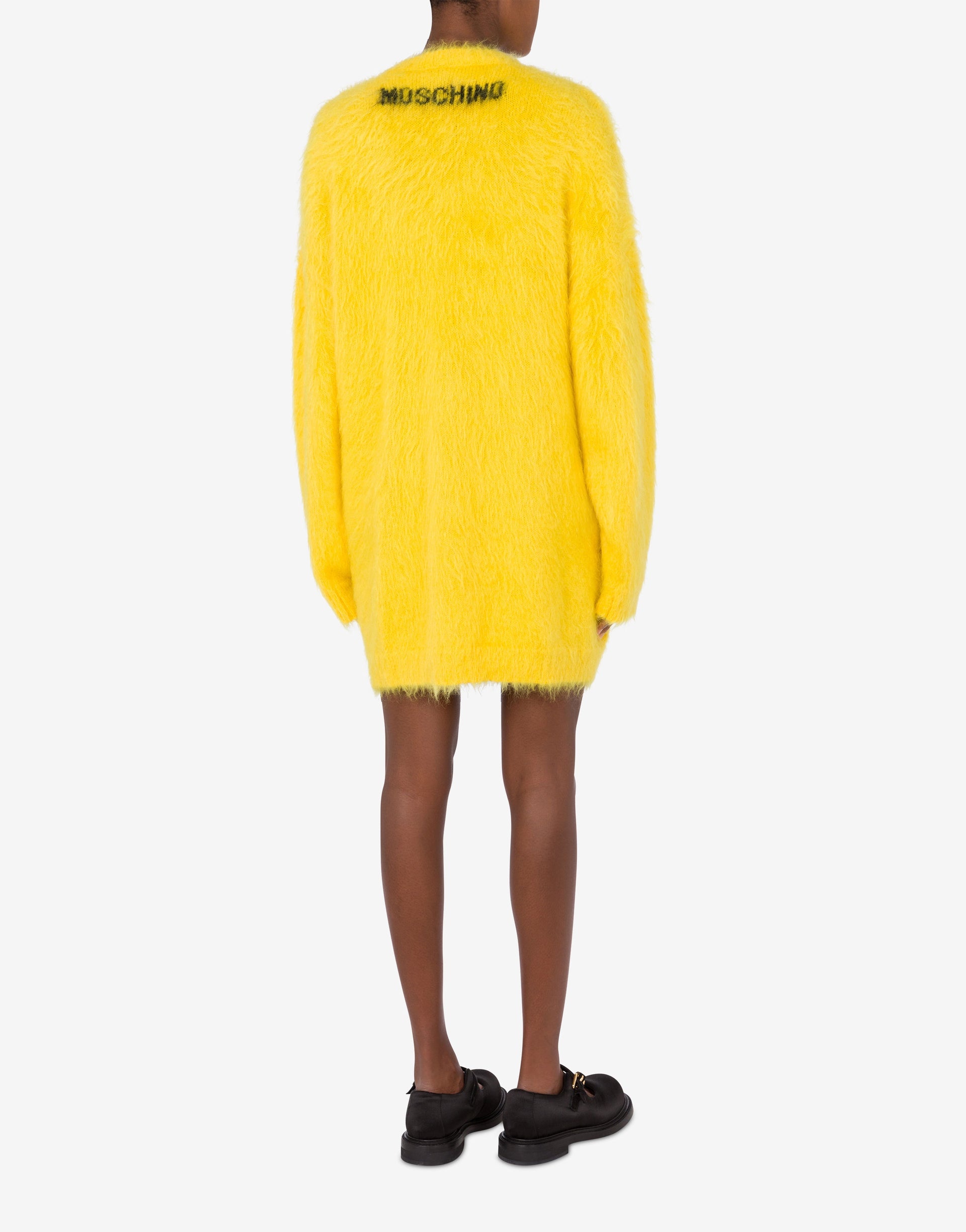 DRESS IN BRUSHED MOHAIR SMILEY - 2