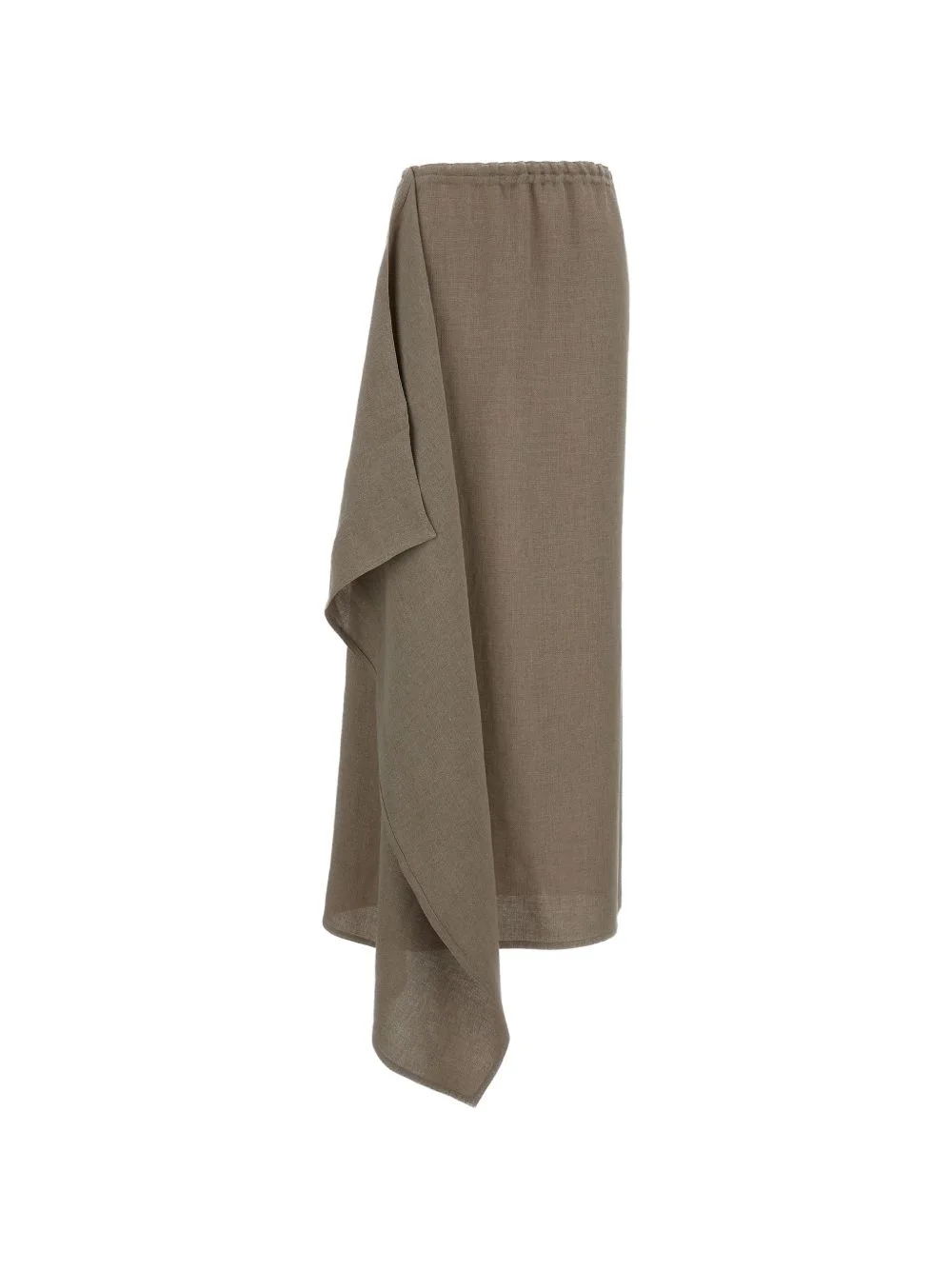 draped maxi skirt - 1