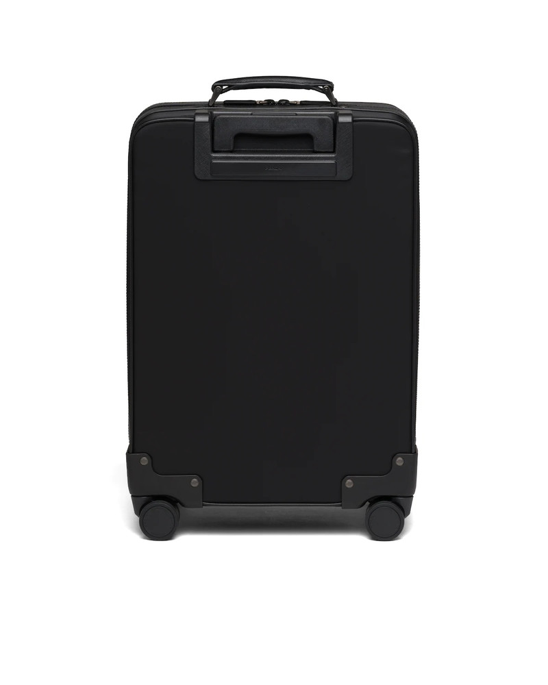 Re-Nylon and Saffiano leather trolley 4