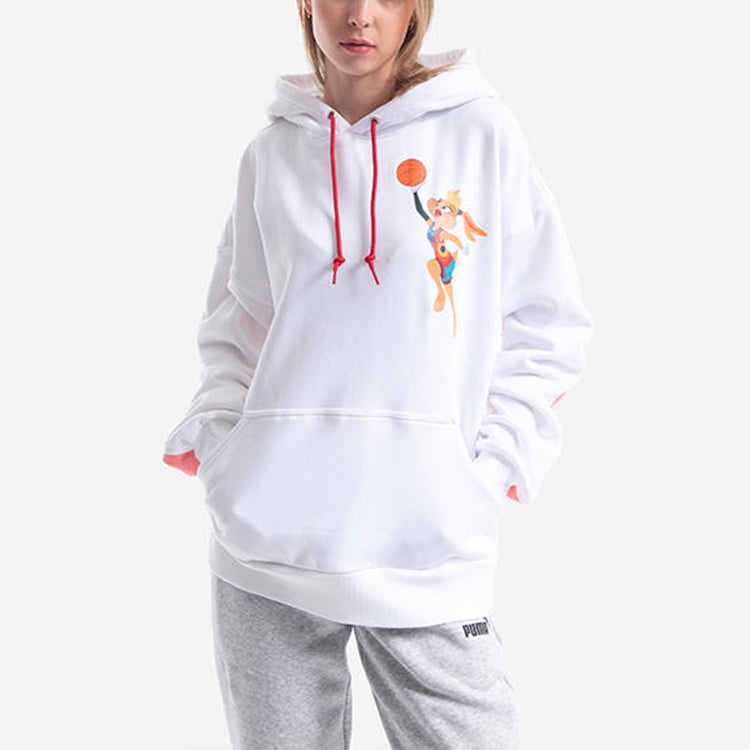 (WMNS) Converse x Space Jam A New Legacy Lola Hoodie 'White' 10023067-A01 - 5