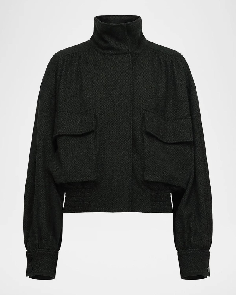Shay Jacquard Stand-Collar Jacket 1