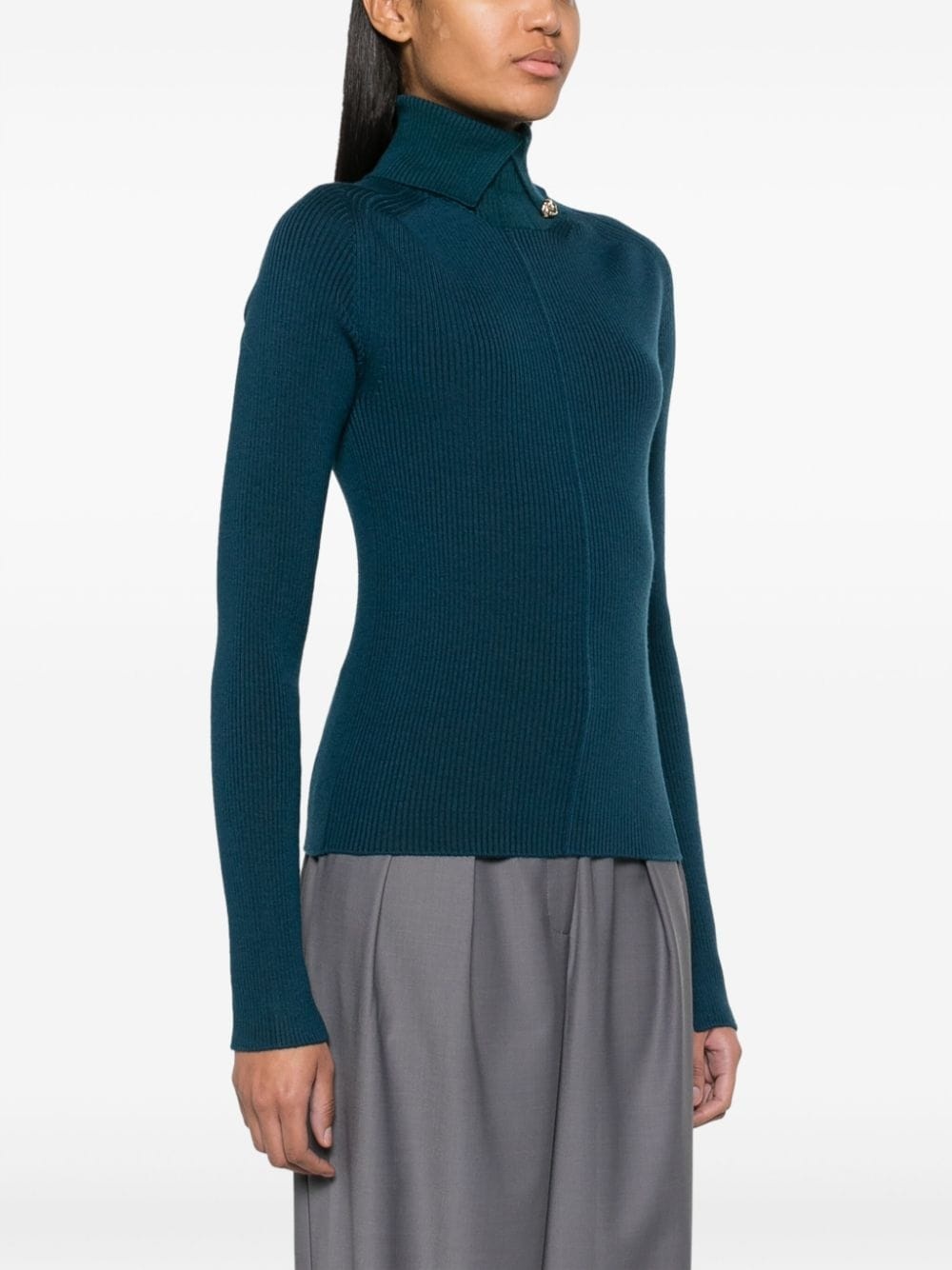 embellished rollneck jumper - 3