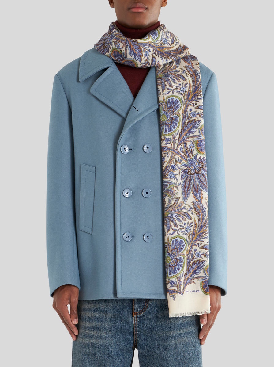 FLORAL CASHMERE AND SILK SCARF - 2