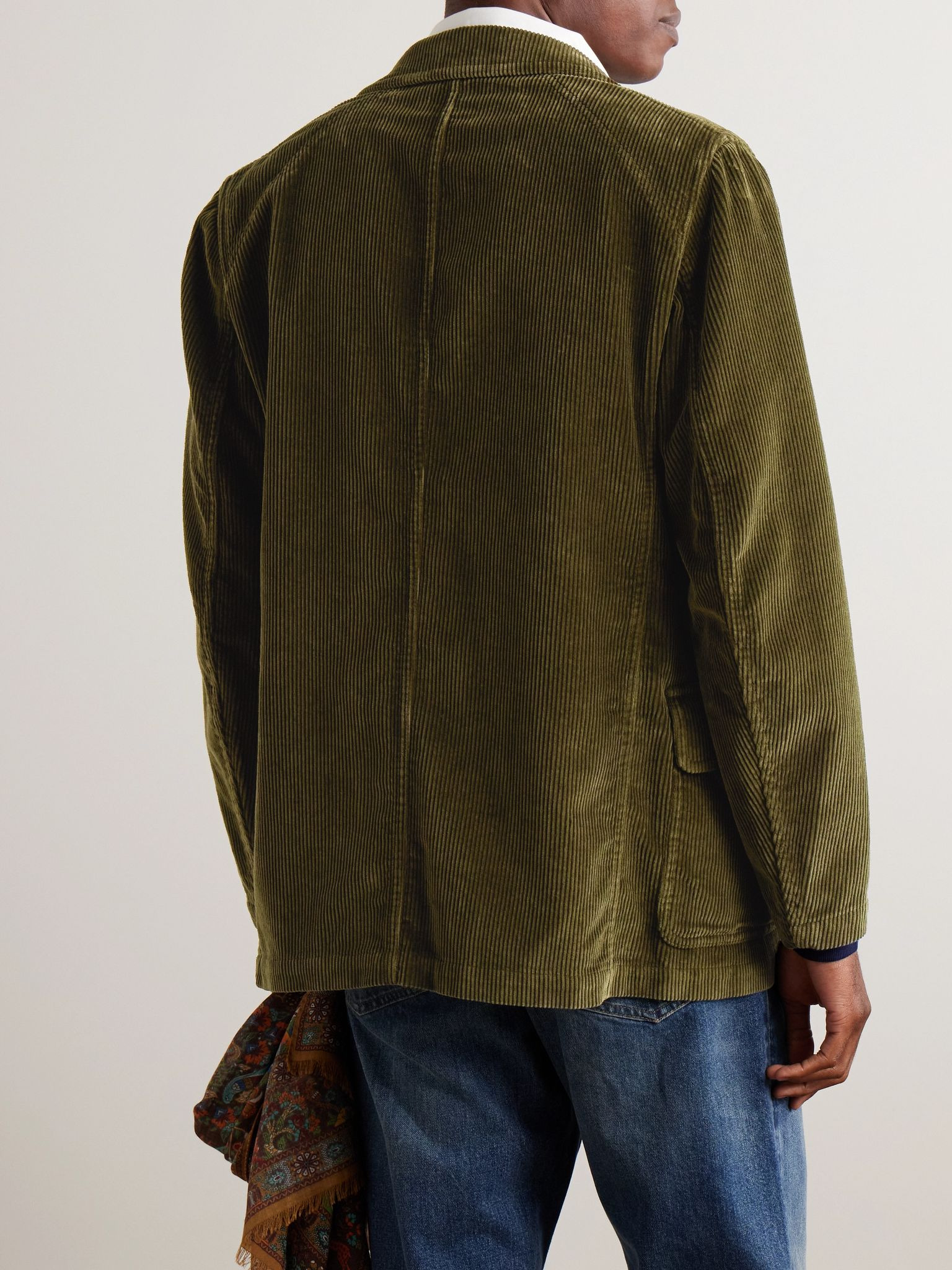 MKI Games Cotton-Corduroy Suit Jacket Green - 3