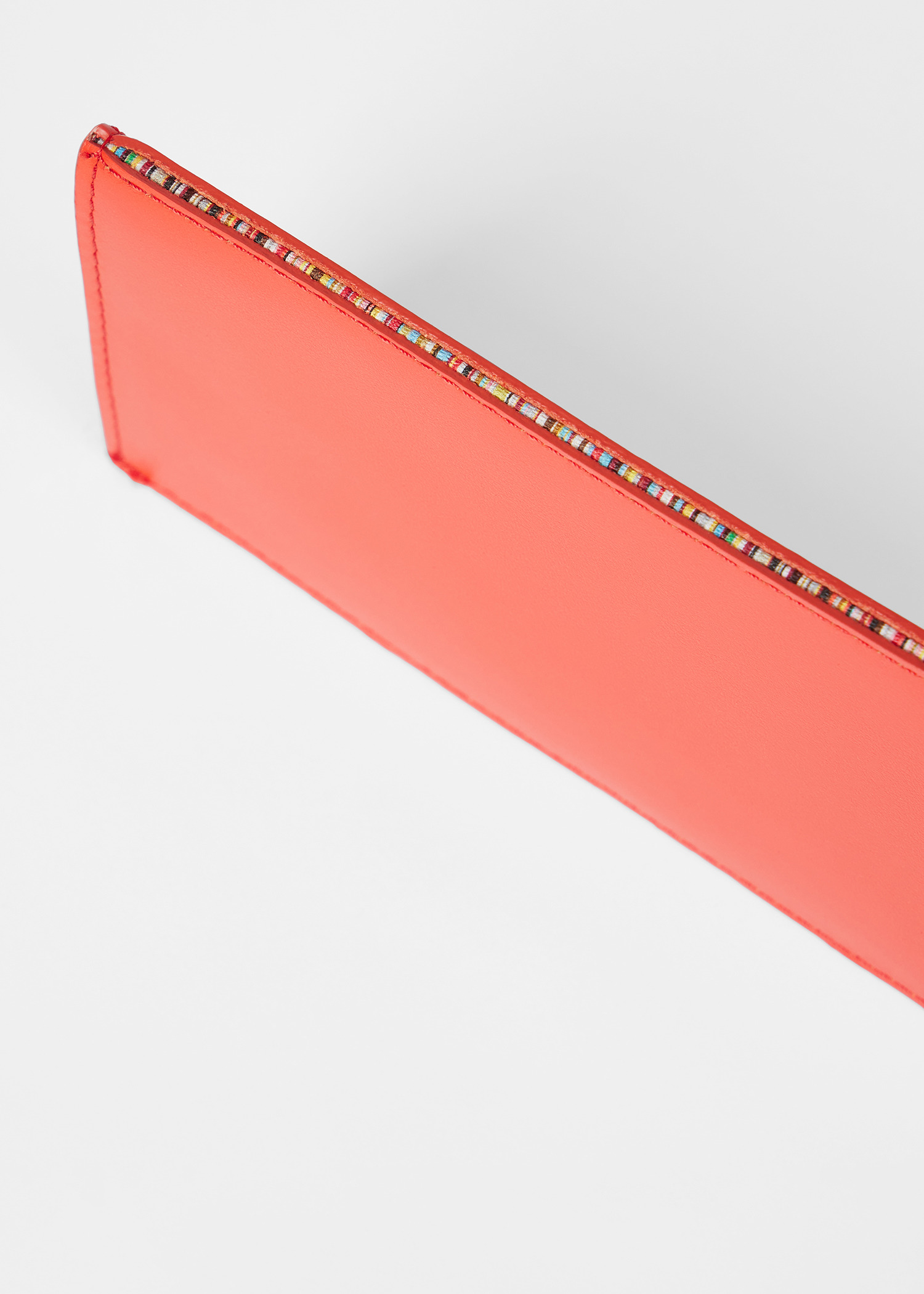 Orange 'Signature Stripe' Trim Glasses Case - 4