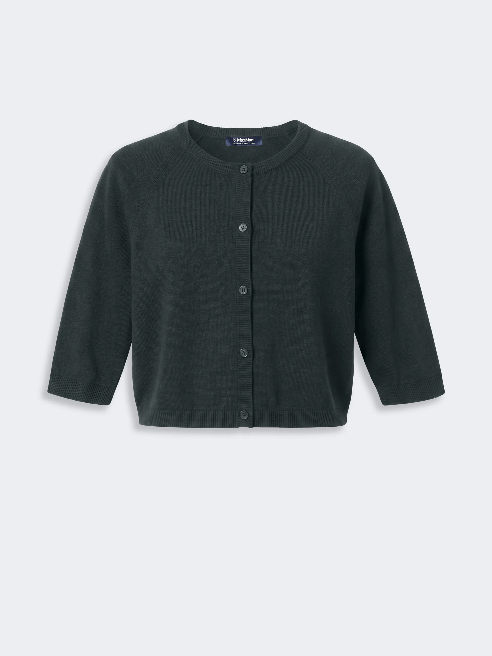 CLASSI Cotton, silk and cashmere shrug - DARK GREEN - 1