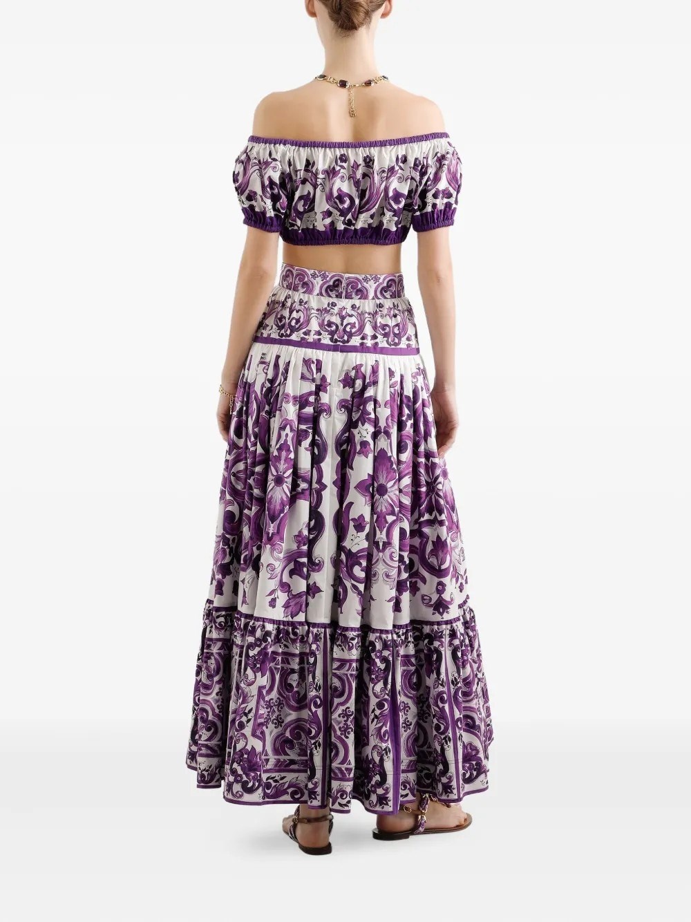 MAIOLICA PRINT LONG SKIRT - 3