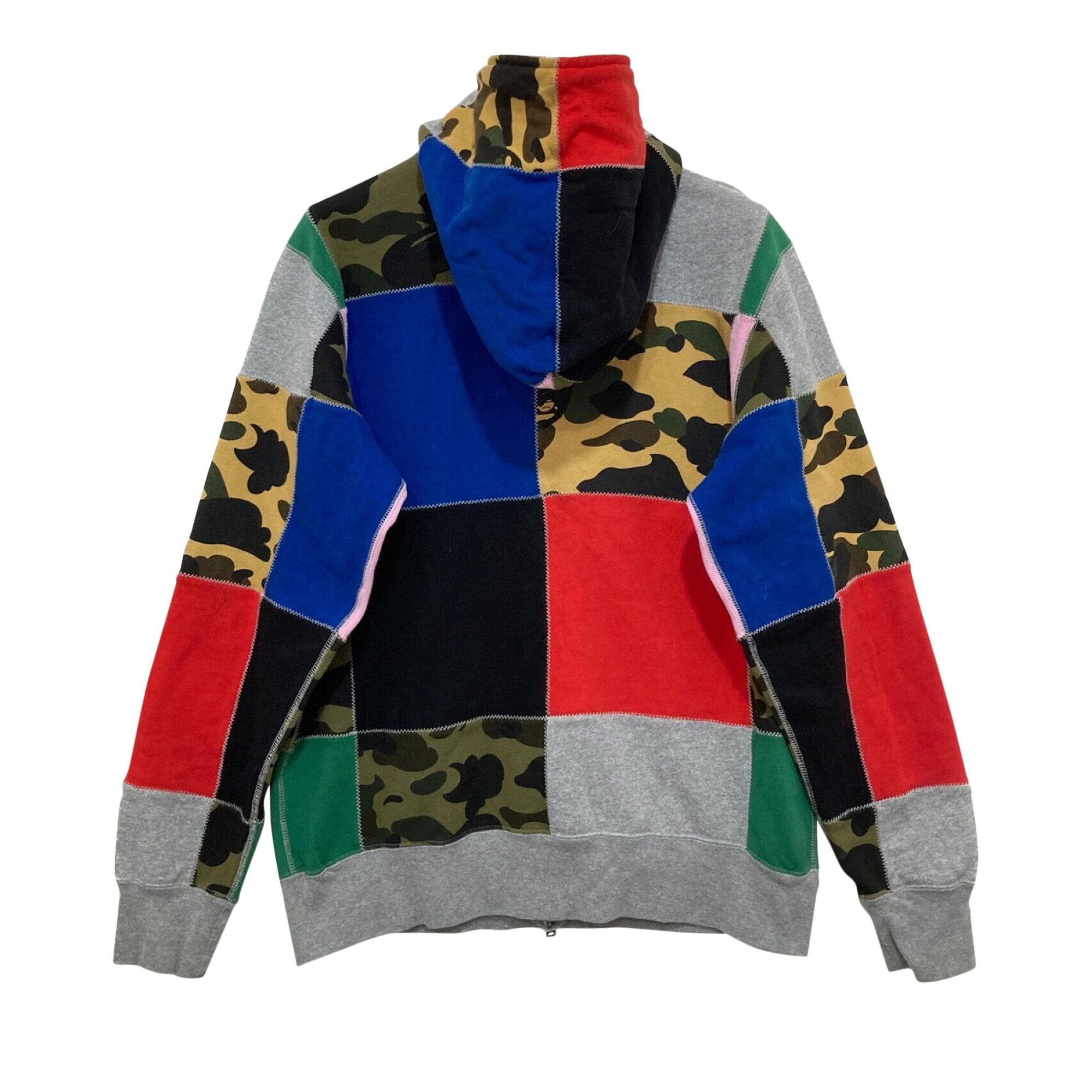 BAPE Patchwork Hoodie 'Multicolor' - 2